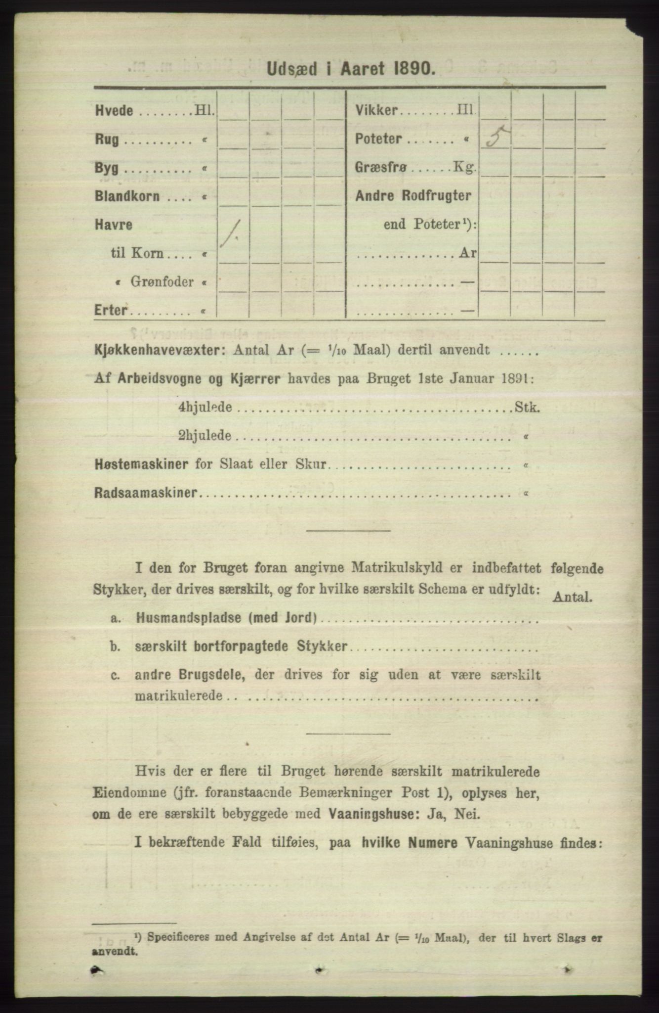 RA, 1891 census for 1246 Fjell, 1891, p. 4514