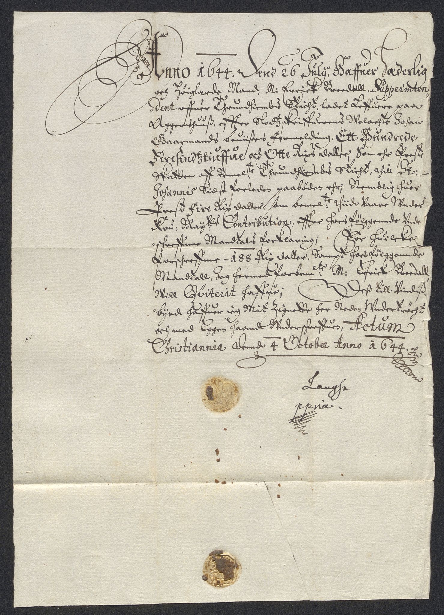 Rentekammeret inntil 1814, Reviderte regnskaper, Kirkeregnskap, AV/RA-EA-4067/Rf/L0129: Kirkeregnskap, 1625-1684, p. 288