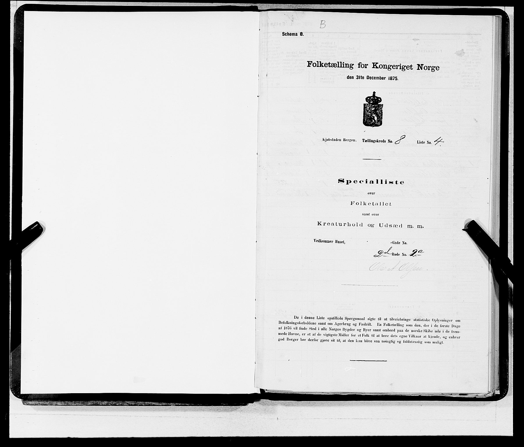 SAB, 1875 census for 1301 Bergen, 1875, p. 372