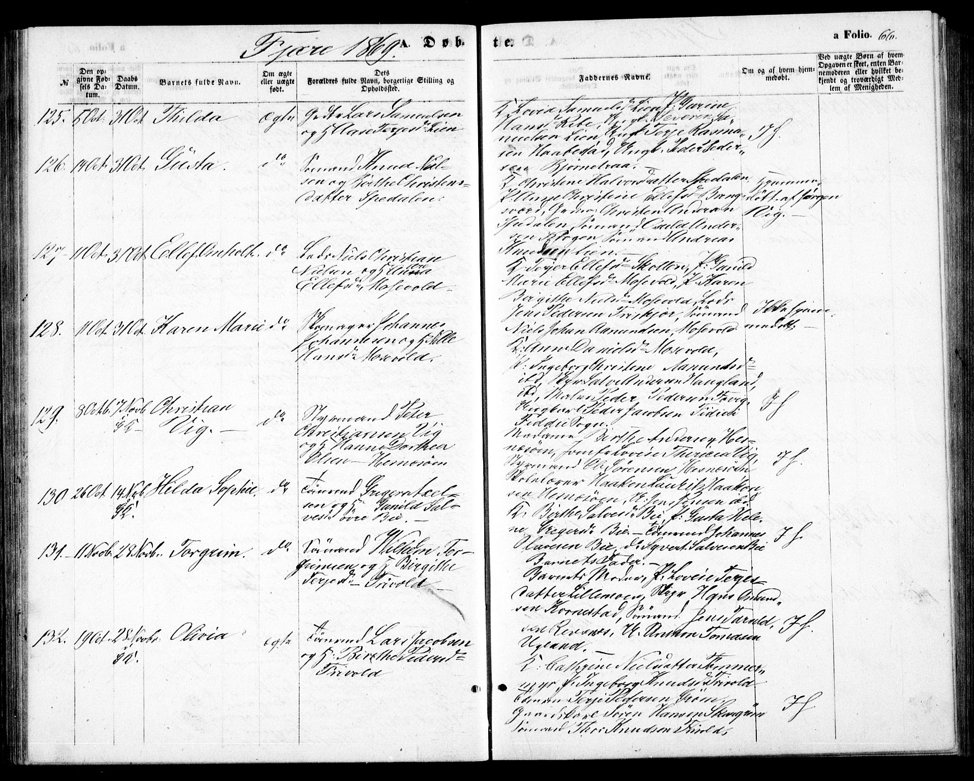 Fjære sokneprestkontor, SAK/1111-0011/F/Fb/L0009: Parish register (copy) no. B 9, 1867-1870, p. 66