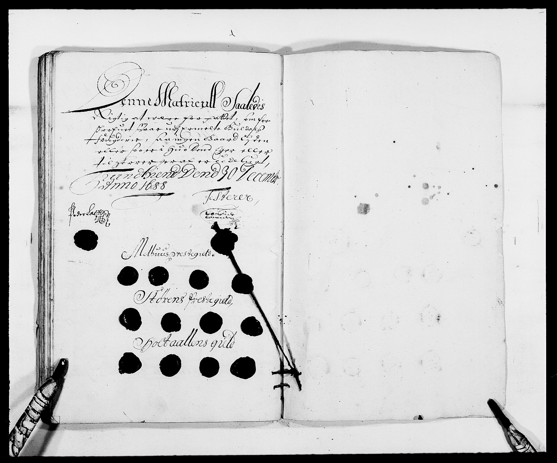 Rentekammeret inntil 1814, Reviderte regnskaper, Fogderegnskap, RA/EA-4092/R59/L3939: Fogderegnskap Gauldal, 1687-1688, p. 184