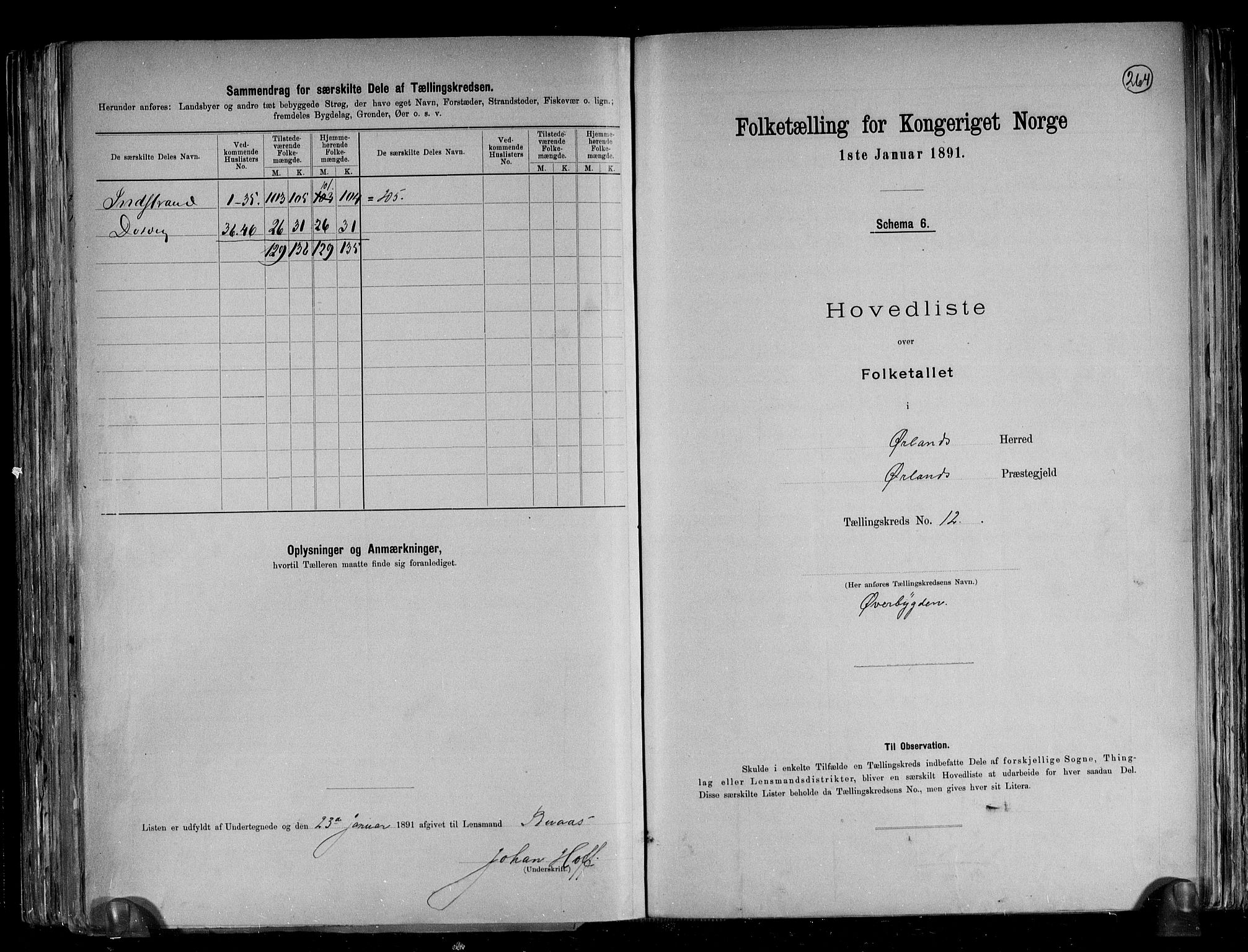 RA, 1891 census for 1621 Ørland, 1891, p. 30