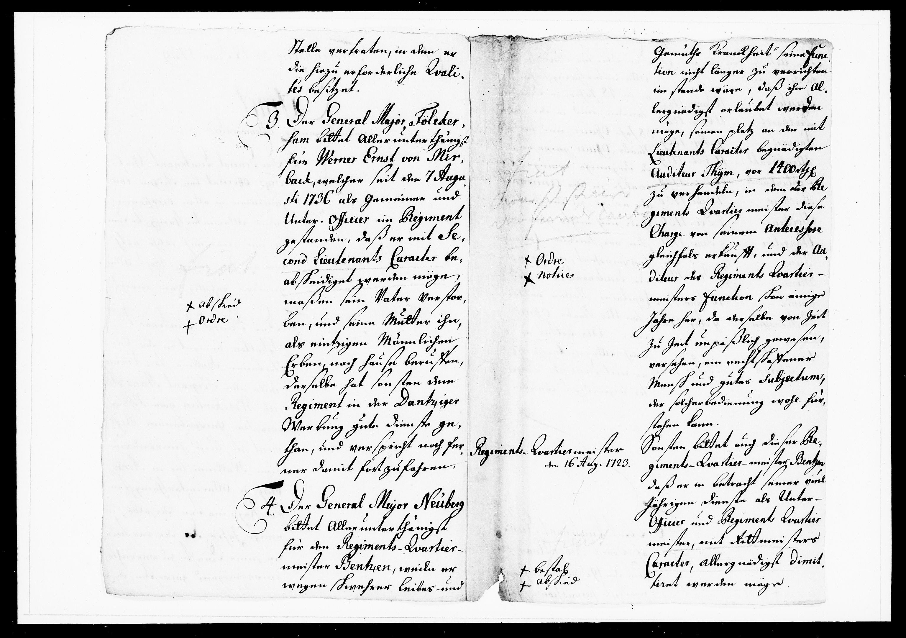 Krigskollegiet, Krigskancelliet, DRA/A-0006/-/1151-1156: Refererede sager, 1739, p. 10