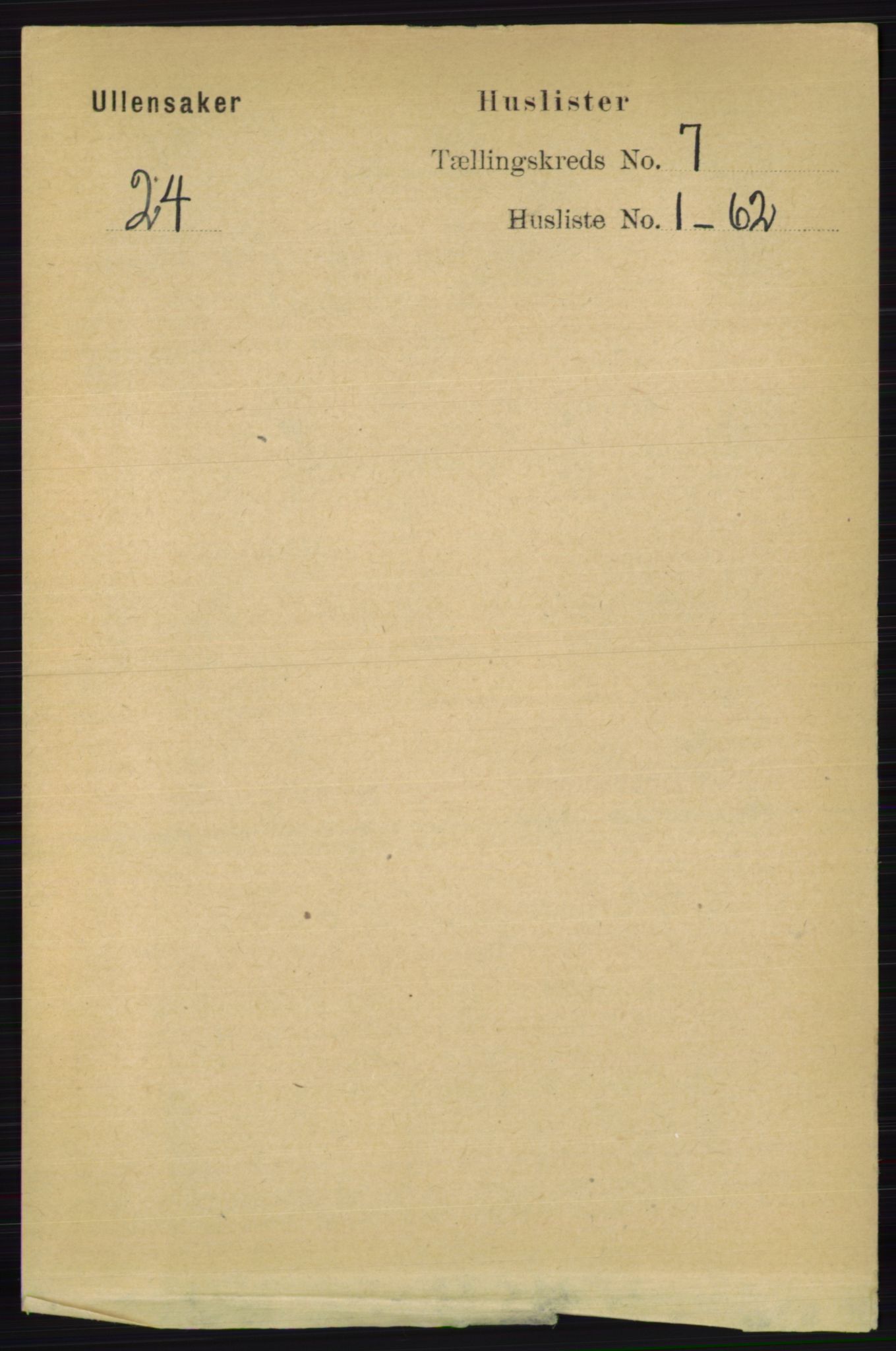 RA, 1891 census for 0235 Ullensaker, 1891, p. 3001