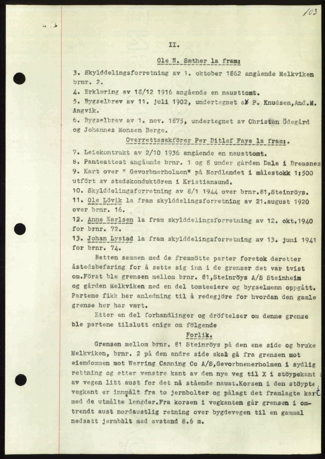 Nordmøre sorenskriveri, AV/SAT-A-4132/1/2/2Ca: Mortgage book no. A109, 1948-1948, Diary no: : 2400/1948