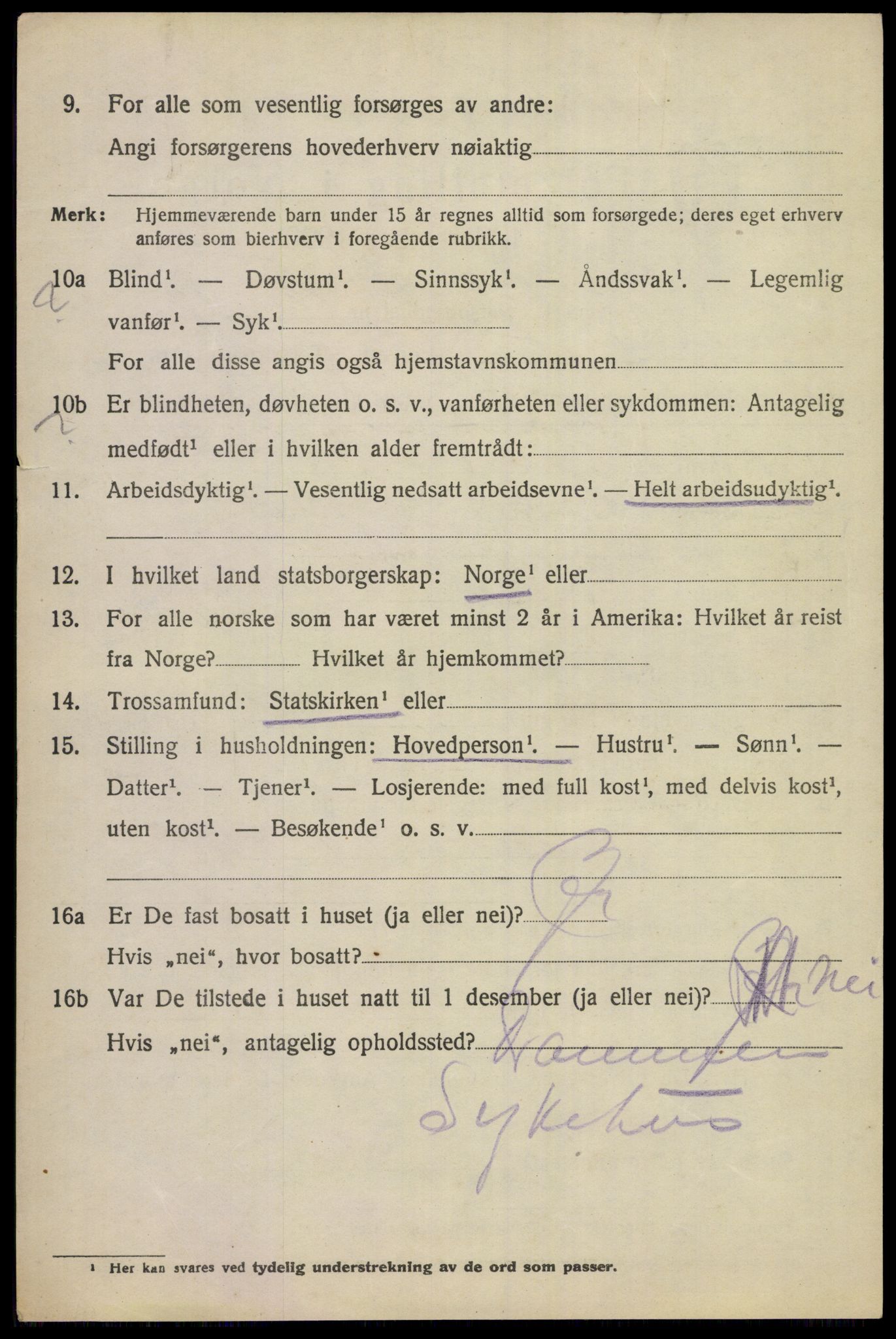 SAKO, 1920 census for Norderhov, 1920, p. 23203