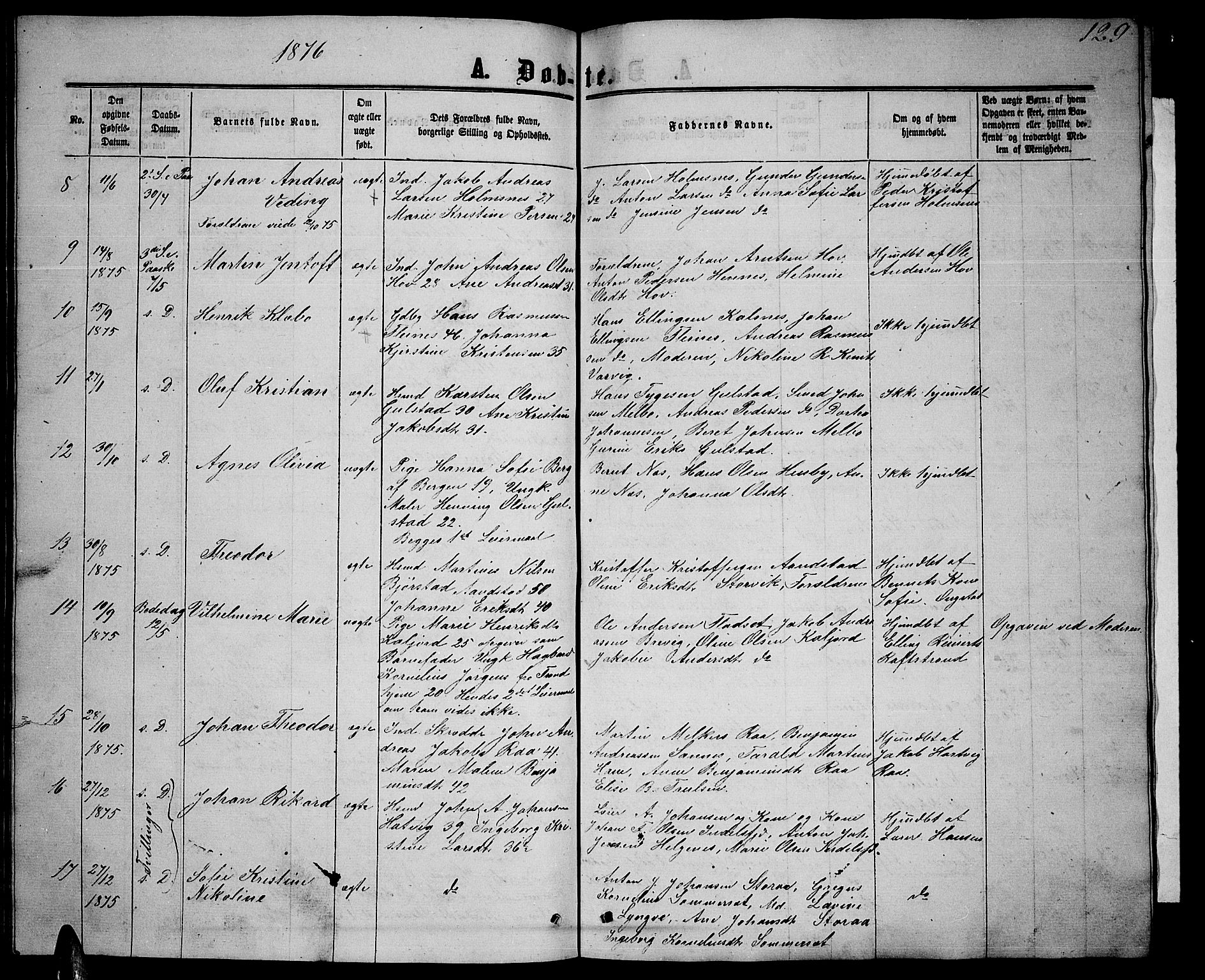 Ministerialprotokoller, klokkerbøker og fødselsregistre - Nordland, AV/SAT-A-1459/888/L1266: Parish register (copy) no. 888C04, 1864-1877, p. 129