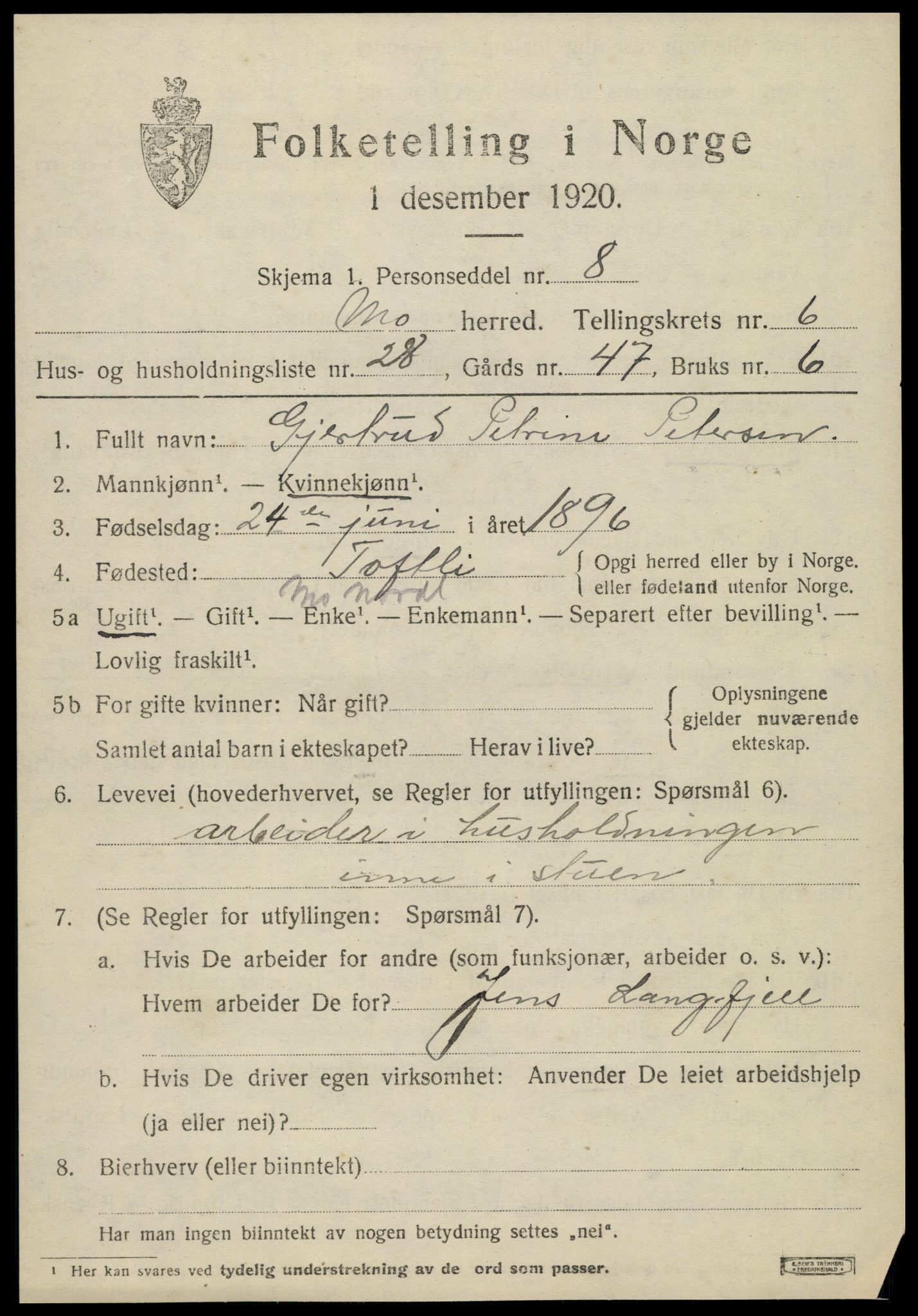 SAT, 1920 census for Mo, 1920, p. 7303