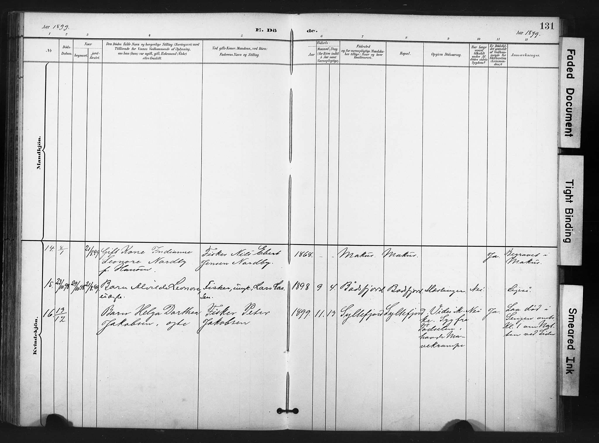 Vardø sokneprestkontor, AV/SATØ-S-1332/H/Ha/L0011kirke: Parish register (official) no. 11, 1897-1911, p. 131