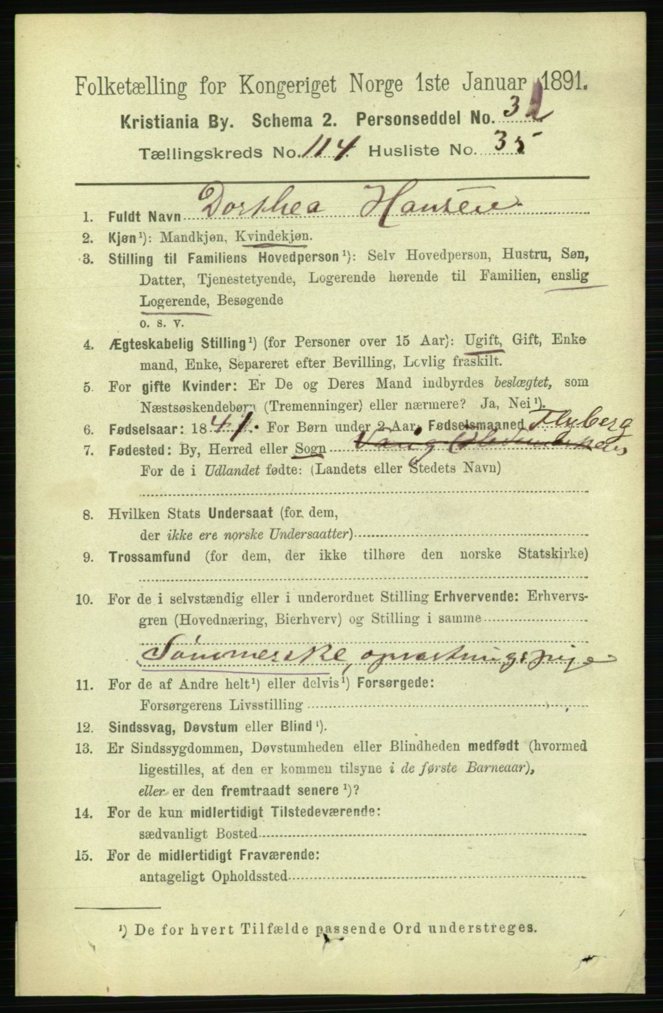 RA, 1891 census for 0301 Kristiania, 1891, p. 61488