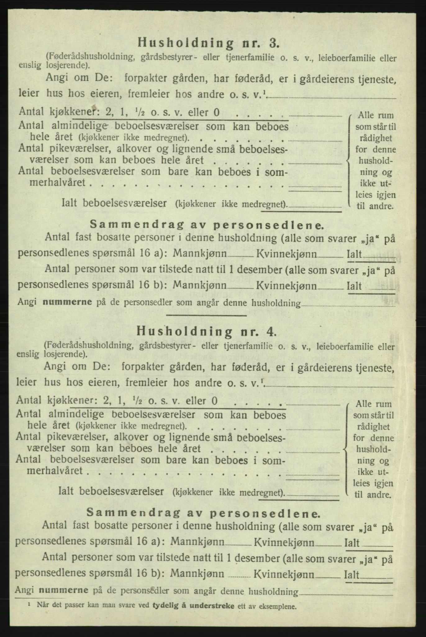 SAB, 1920 census for Skånevik, 1920, p. 1164