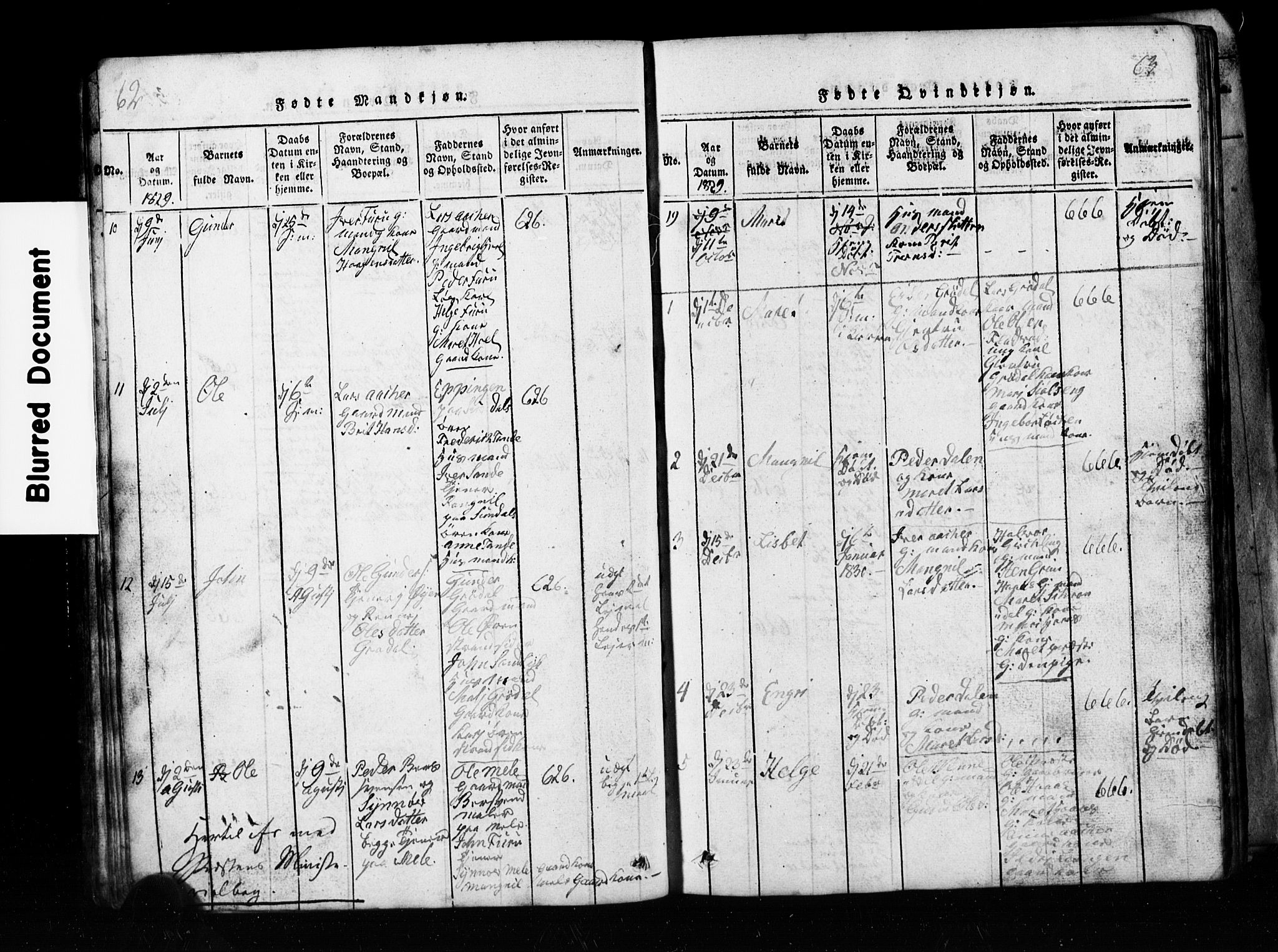 Ministerialprotokoller, klokkerbøker og fødselsregistre - Møre og Romsdal, AV/SAT-A-1454/590/L1016: Parish register (copy) no. 590C01, 1819-1838, p. 62-63