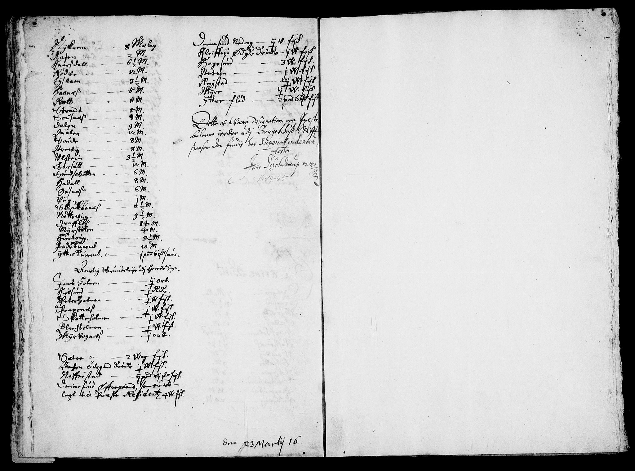 Rentekammeret inntil 1814, Realistisk ordnet avdeling, AV/RA-EA-4070/Fc/Fca/L0003/0003: [Ca III]  Bergen stift / Jordebok over prestebordene i Bergens stift, 1649-1665