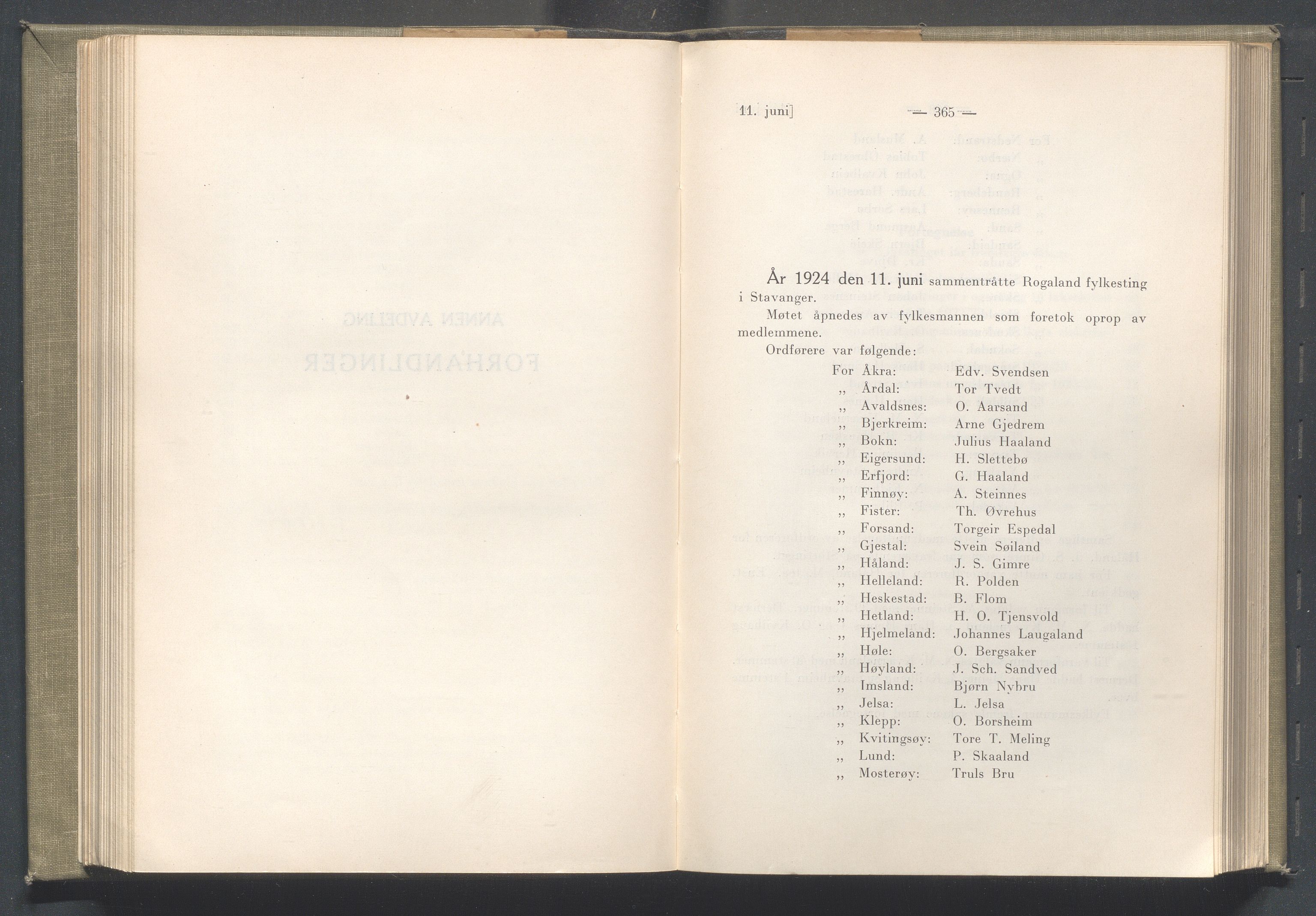 Rogaland fylkeskommune - Fylkesrådmannen , IKAR/A-900/A/Aa/Aaa/L0043: Møtebok , 1924, p. 364-365