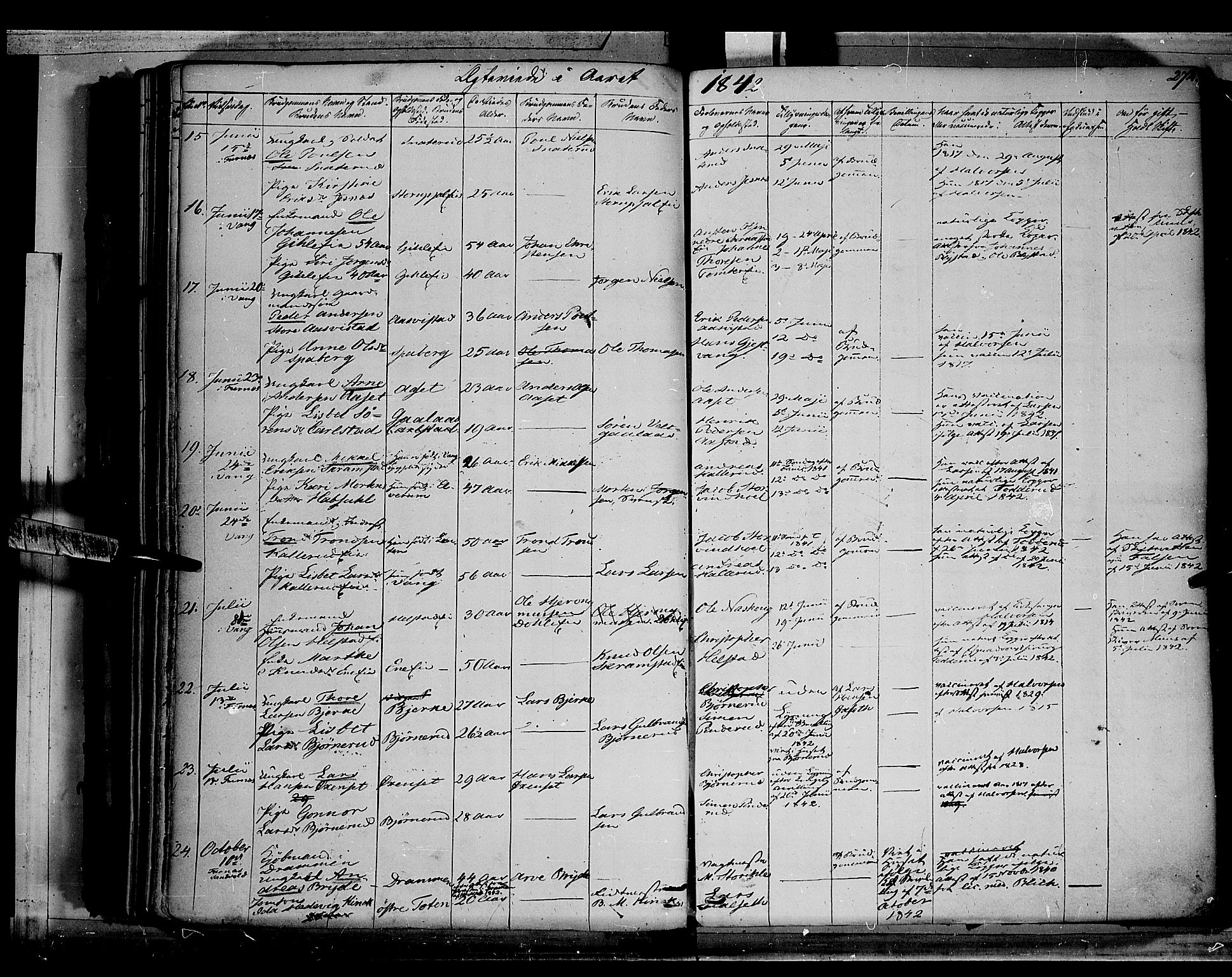 Vang prestekontor, Hedmark, AV/SAH-PREST-008/H/Ha/Haa/L0010: Parish register (official) no. 10, 1841-1855, p. 274