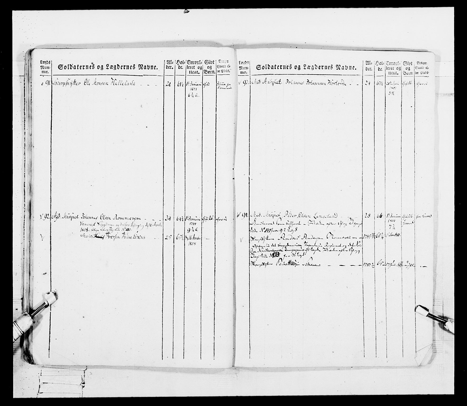 Generalitets- og kommissariatskollegiet, Det kongelige norske kommissariatskollegium, RA/EA-5420/E/Eh/L0097: Bergenhusiske nasjonale infanteriregiment, 1803-1807, p. 213