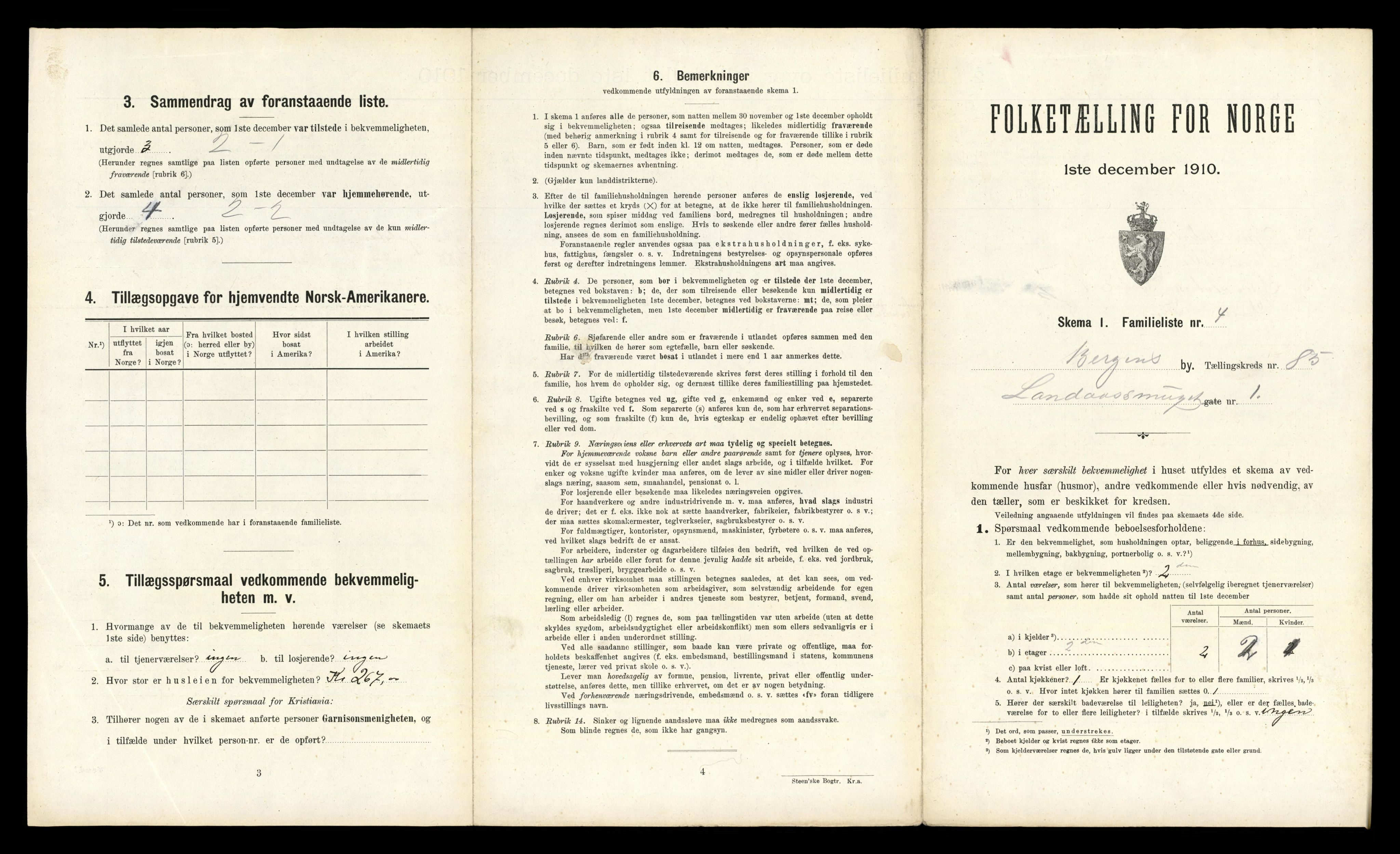 RA, 1910 census for Bergen, 1910, p. 29843