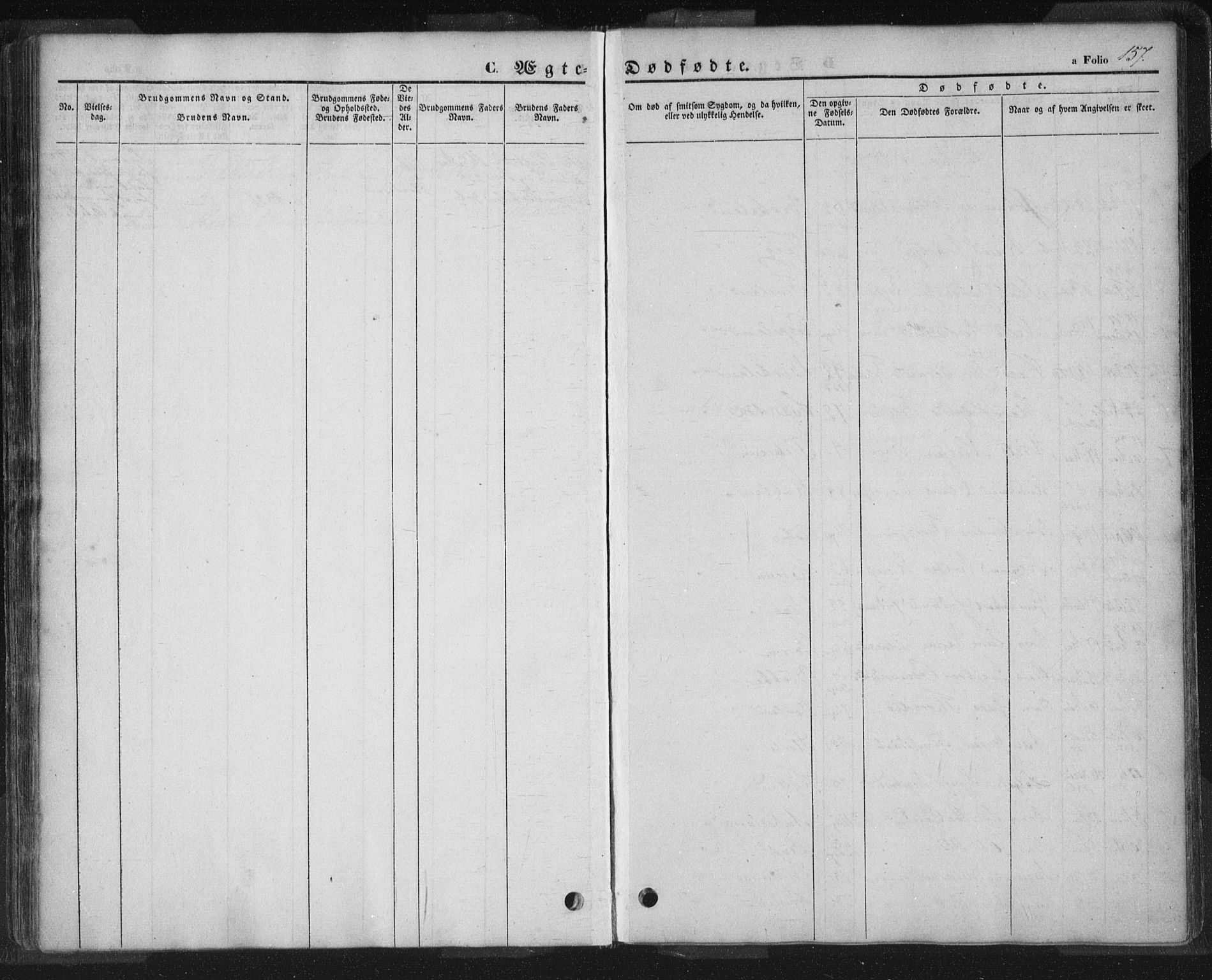 Sand sokneprestkontor, AV/SAST-A-101848/01/III/L0002: Parish register (official) no. A 2, 1838-1859, p. 157