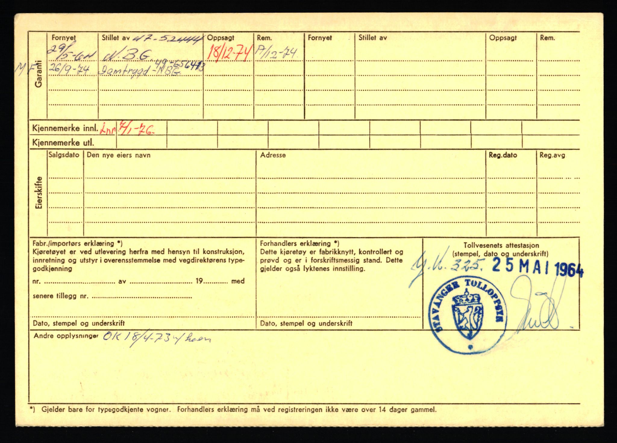 Stavanger trafikkstasjon, AV/SAST-A-101942/0/F/L0068: L-75000 - L-76799, 1930-1971, p. 1510