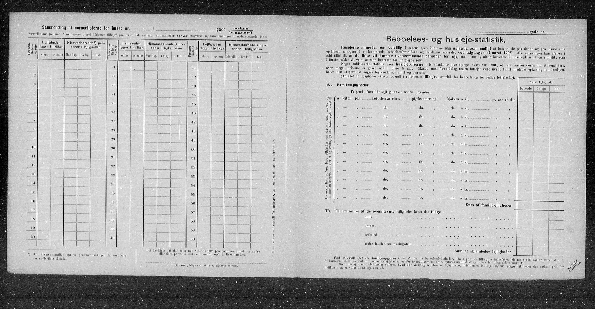 OBA, Municipal Census 1905 for Kristiania, 1905, p. 7961