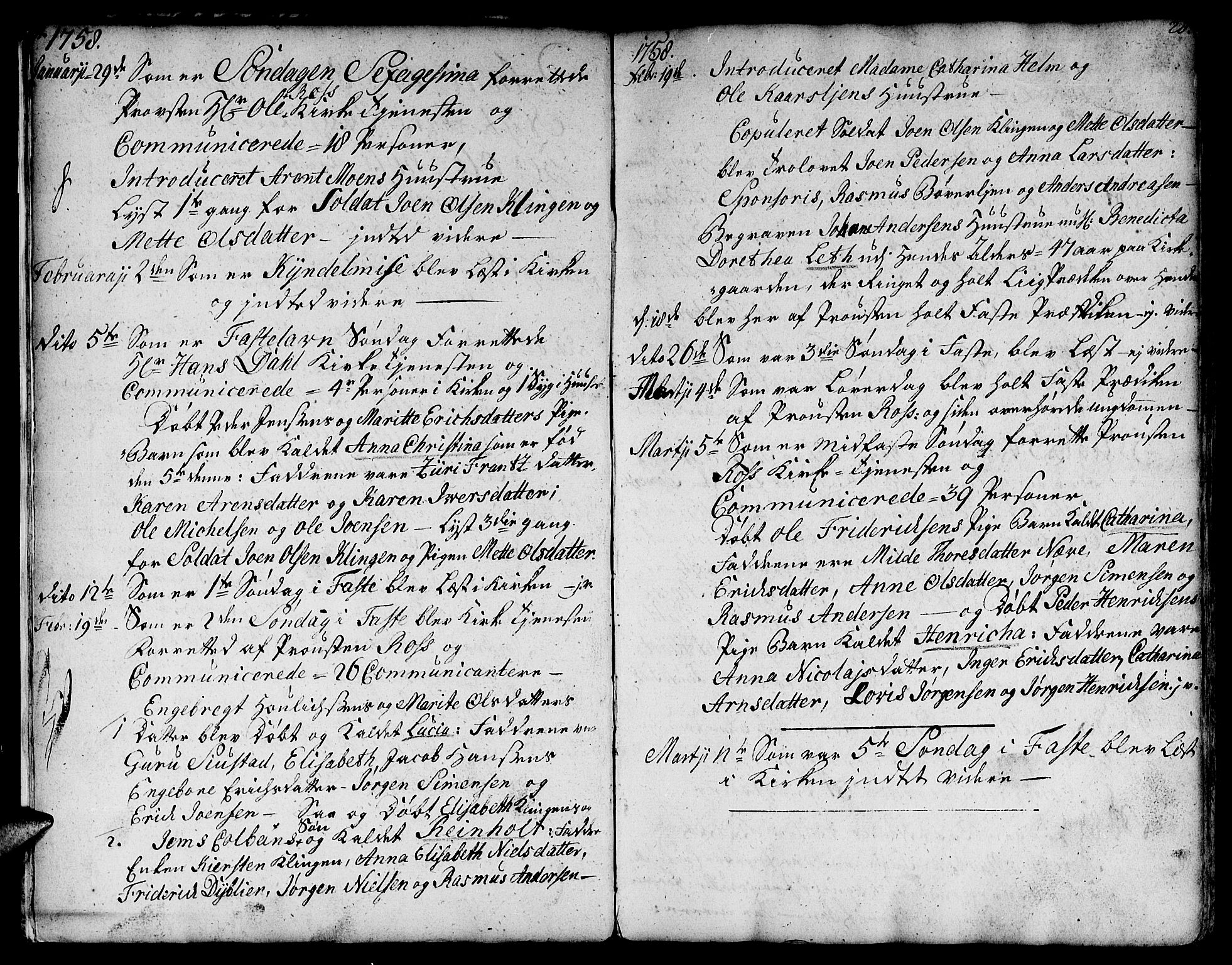 Ministerialprotokoller, klokkerbøker og fødselsregistre - Sør-Trøndelag, SAT/A-1456/671/L0840: Parish register (official) no. 671A02, 1756-1794, p. 27-28