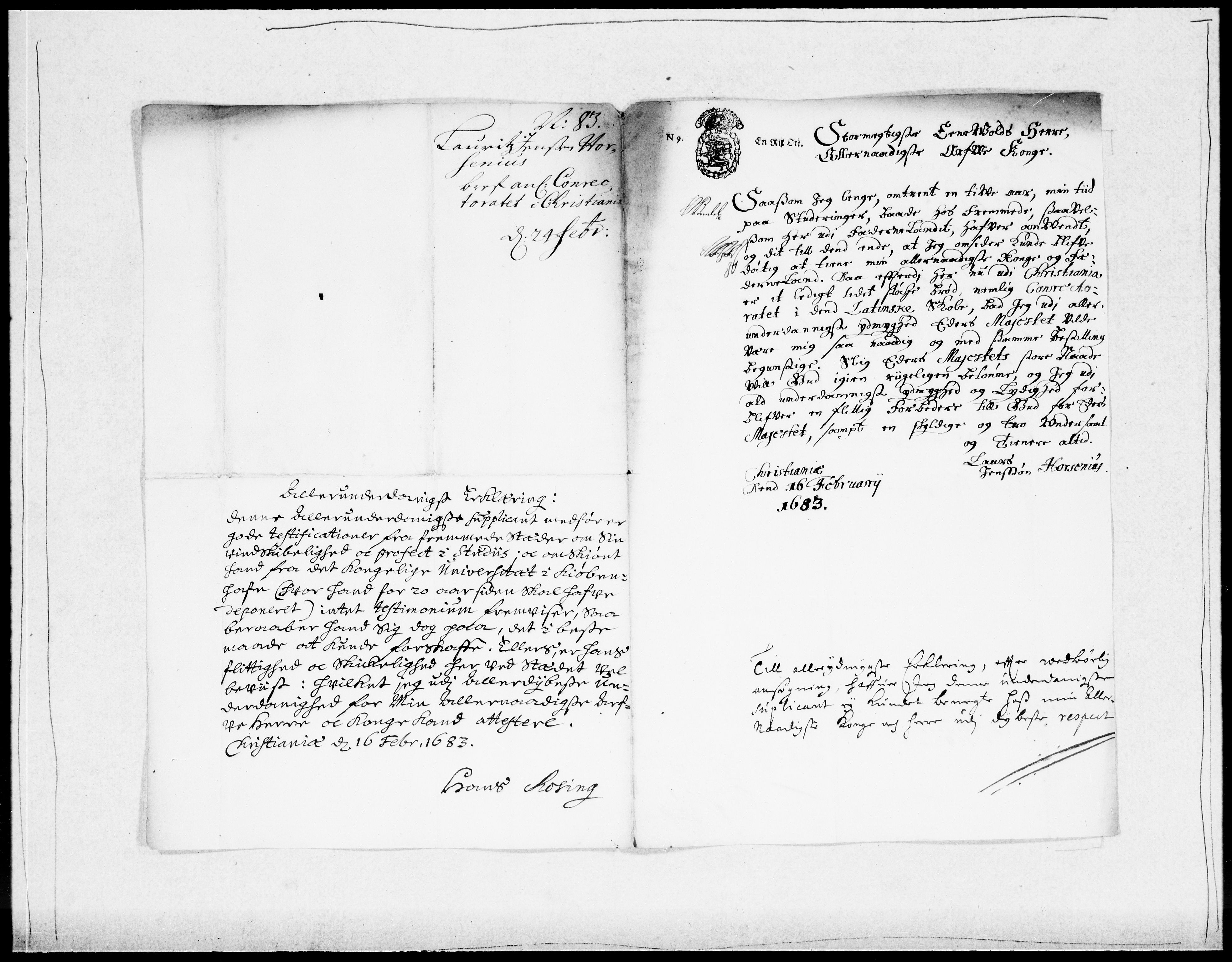 Danske Kanselli 1572-1799, AV/RA-EA-3023/F/Fc/Fcc/Fcca/L0036: Norske innlegg 1572-1799, 1683-1684, p. 268