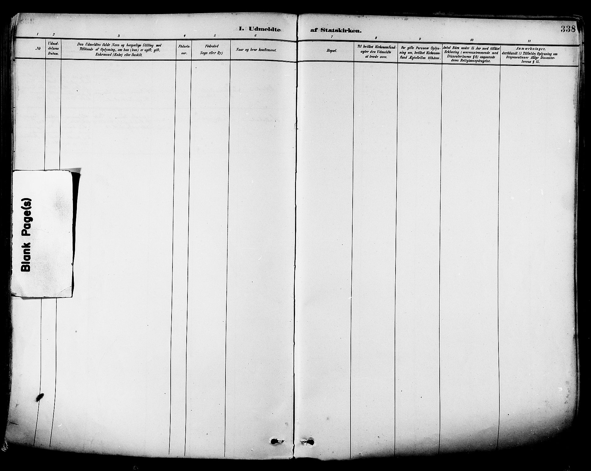 Ministerialprotokoller, klokkerbøker og fødselsregistre - Nordland, AV/SAT-A-1459/880/L1133: Parish register (official) no. 880A07, 1888-1898, p. 338