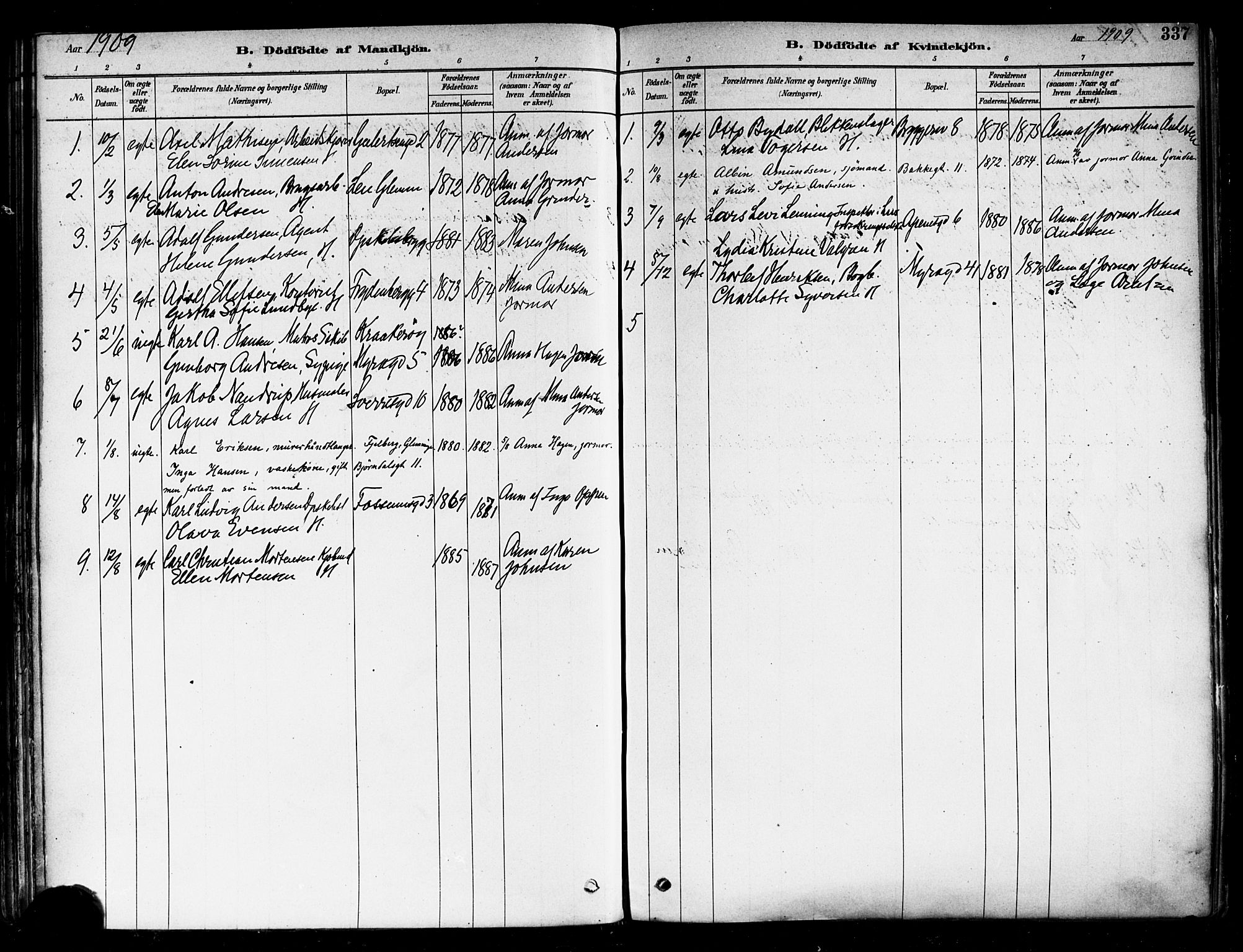 Fredrikstad domkirkes prestekontor Kirkebøker, SAO/A-10906/F/Fa/L0002: Parish register (official) no. 2, 1878-1894, p. 337