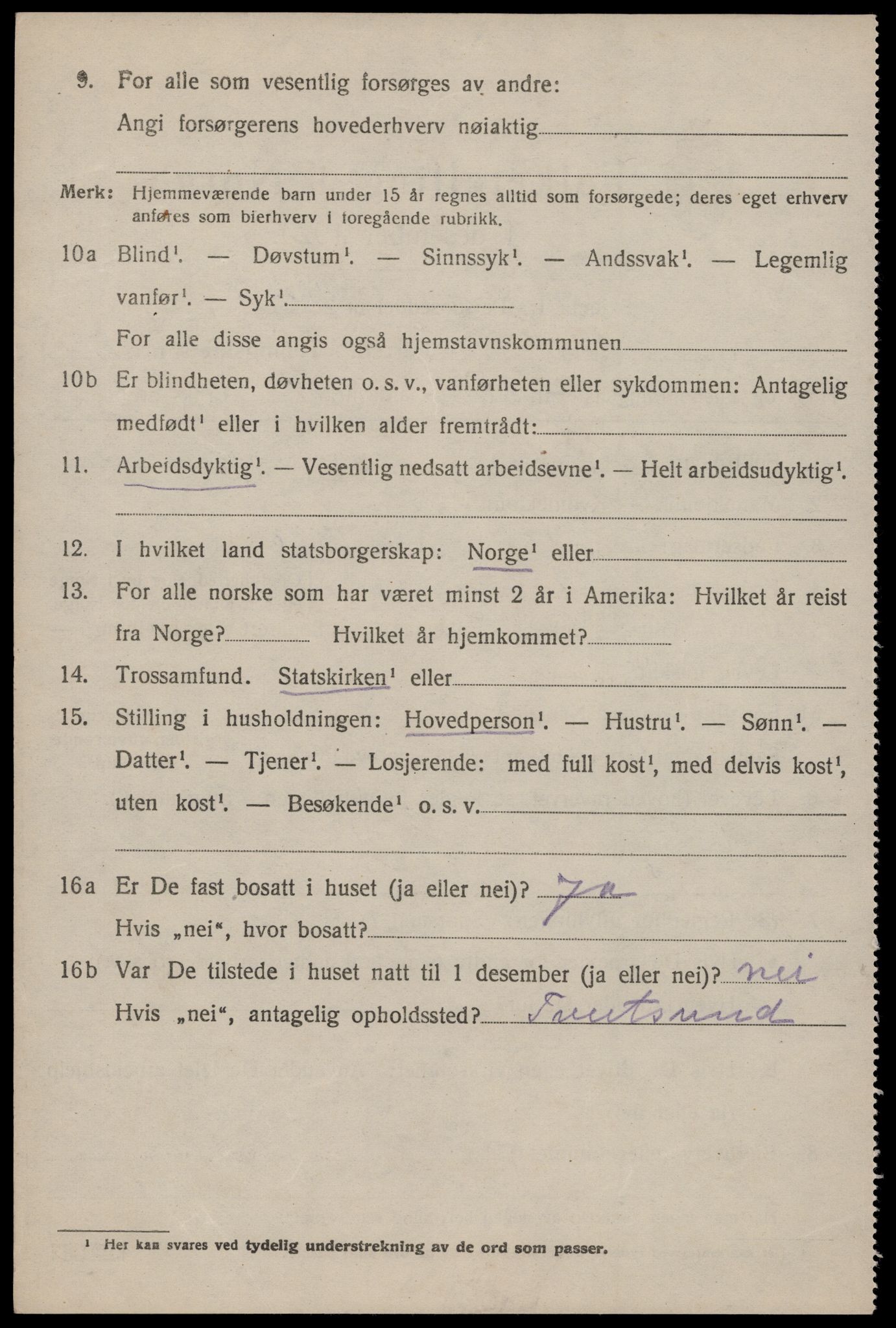 SAKO, 1920 census for Nissedal, 1920, p. 1492