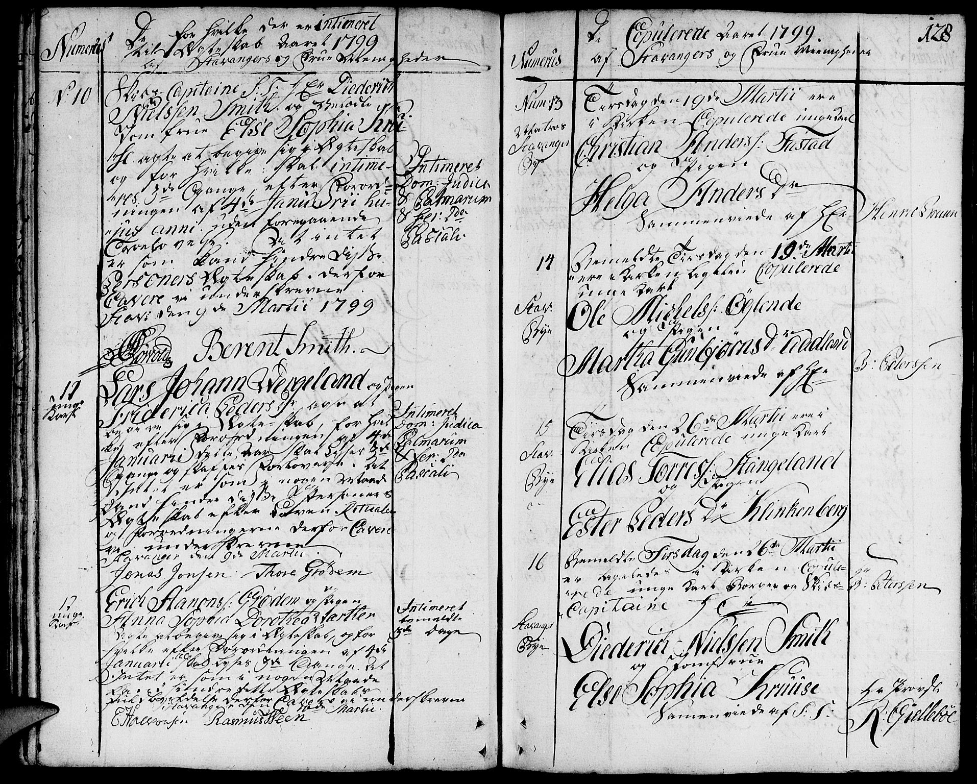 Domkirken sokneprestkontor, SAST/A-101812/001/30/30BA/L0006: Parish register (official) no. A 6, 1783-1815, p. 128