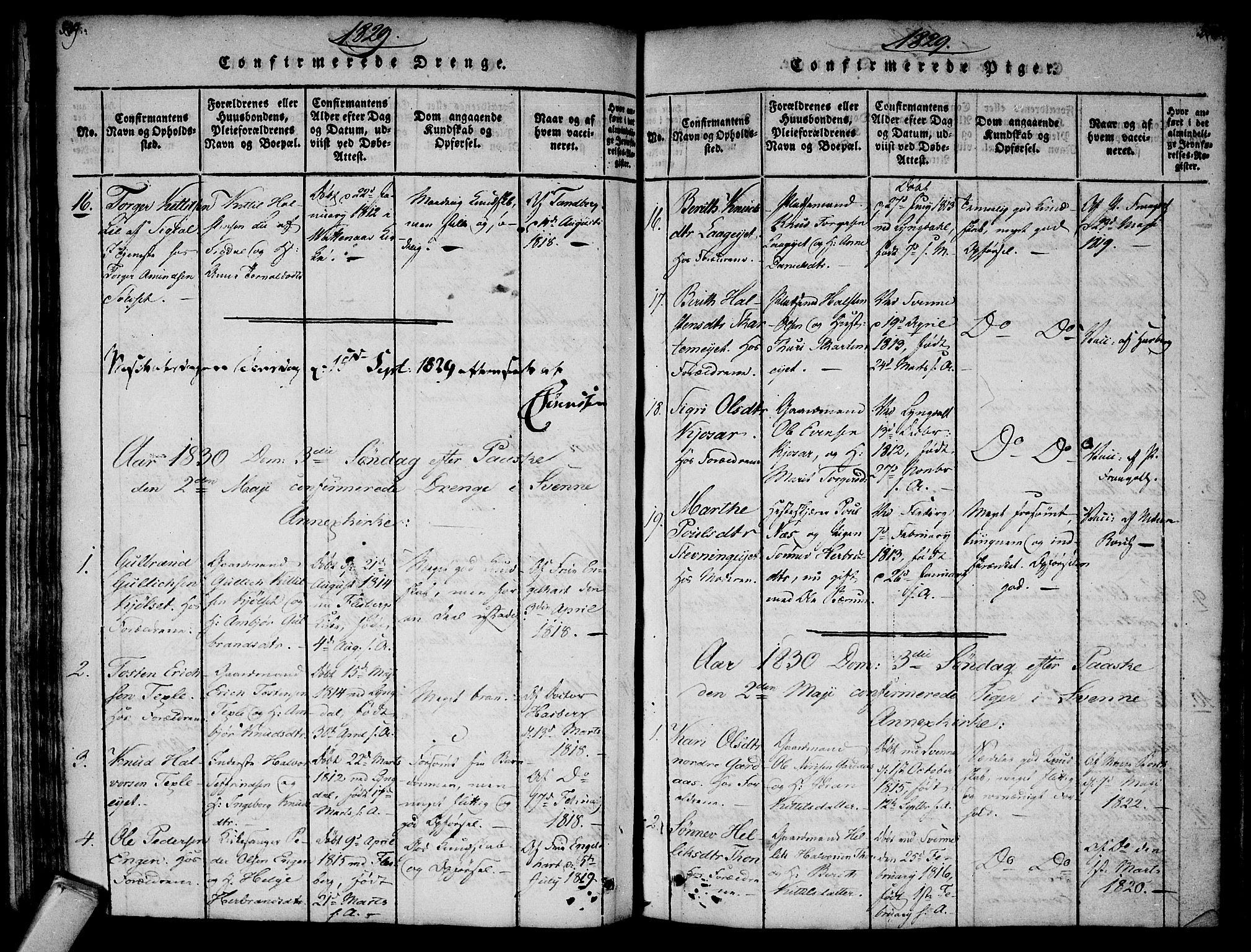 Flesberg kirkebøker, AV/SAKO-A-18/F/Fa/L0005: Parish register (official) no. I 5, 1816-1834, p. 549-550