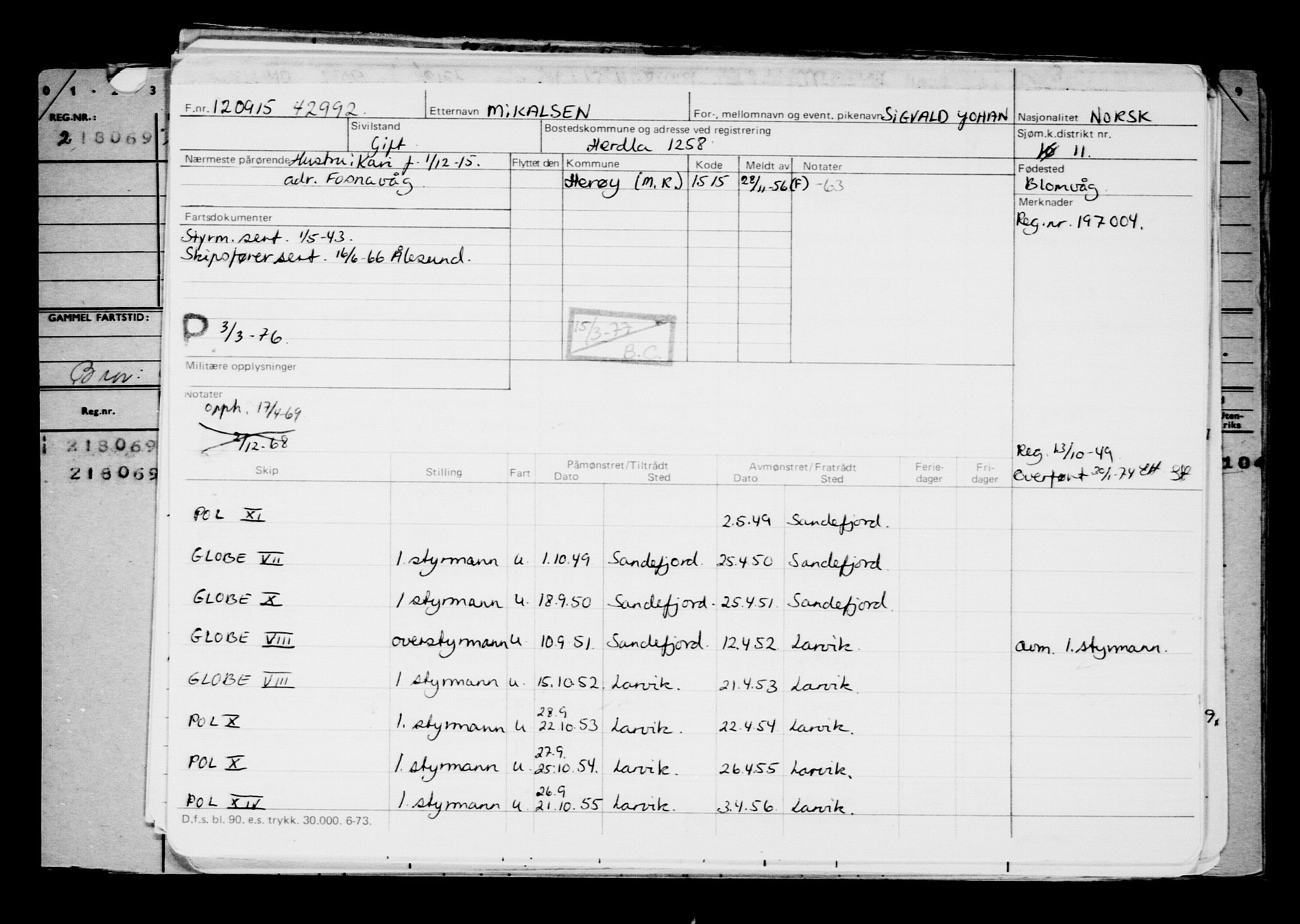 Direktoratet for sjømenn, AV/RA-S-3545/G/Gb/L0133: Hovedkort, 1915, p. 57