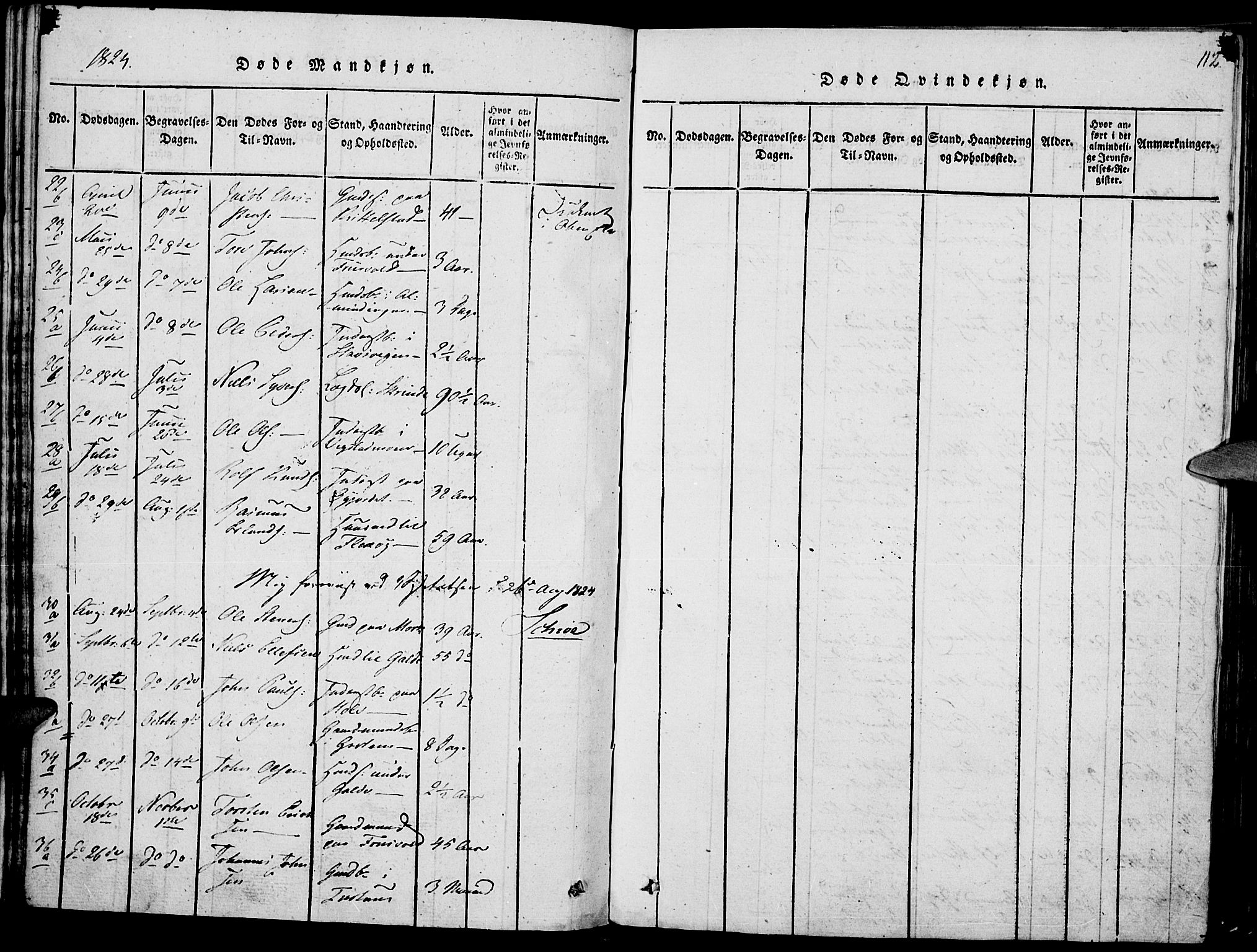 Lom prestekontor, SAH/PREST-070/K/L0004: Parish register (official) no. 4, 1815-1825, p. 112