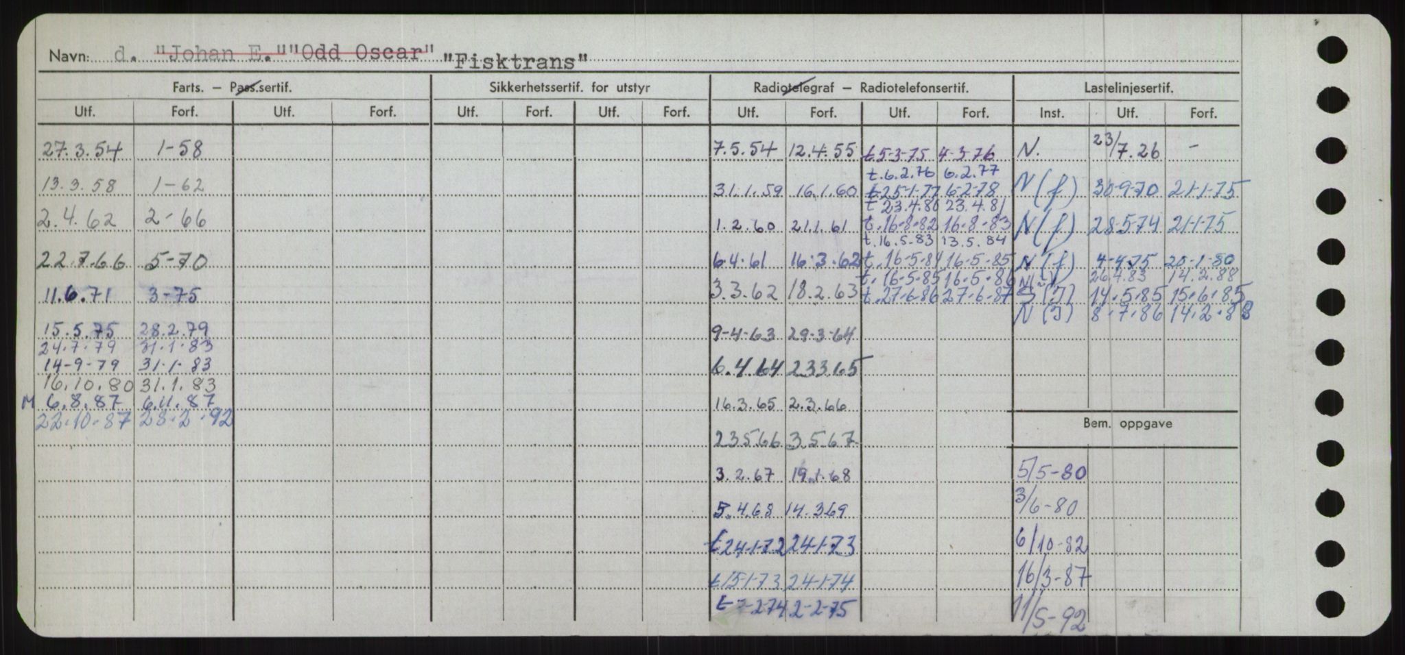 Sjøfartsdirektoratet med forløpere, Skipsmålingen, RA/S-1627/H/Ha/L0002/0001: Fartøy, Eik-Hill / Fartøy, Eik-F, p. 456