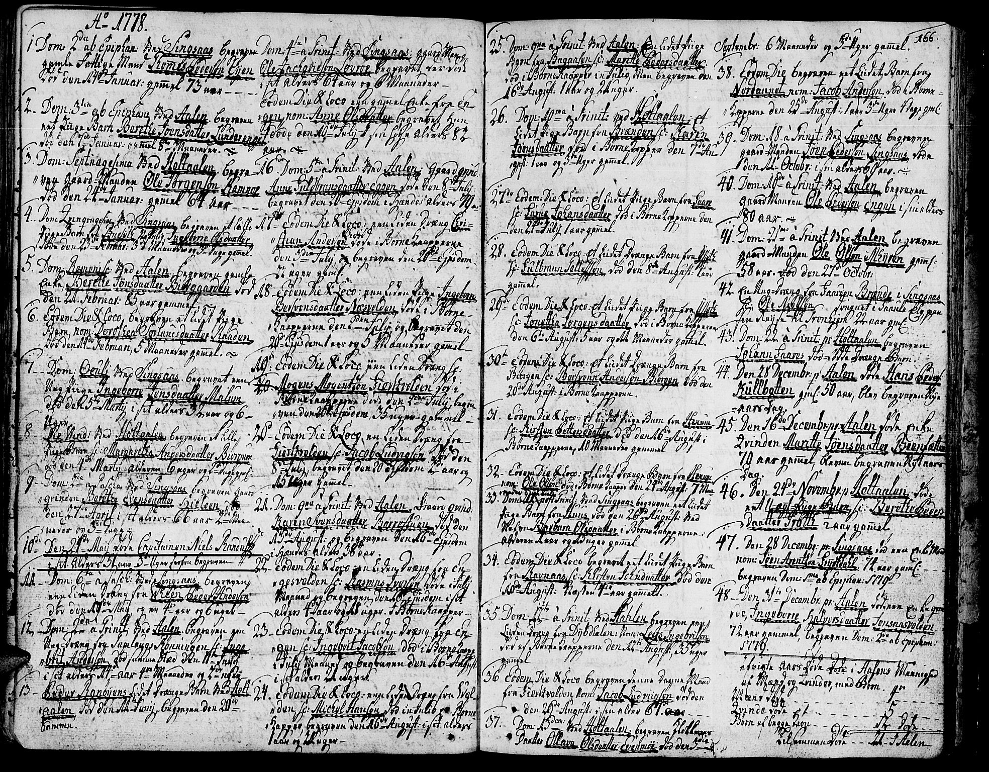 Ministerialprotokoller, klokkerbøker og fødselsregistre - Sør-Trøndelag, SAT/A-1456/685/L0952: Parish register (official) no. 685A01, 1745-1804, p. 166