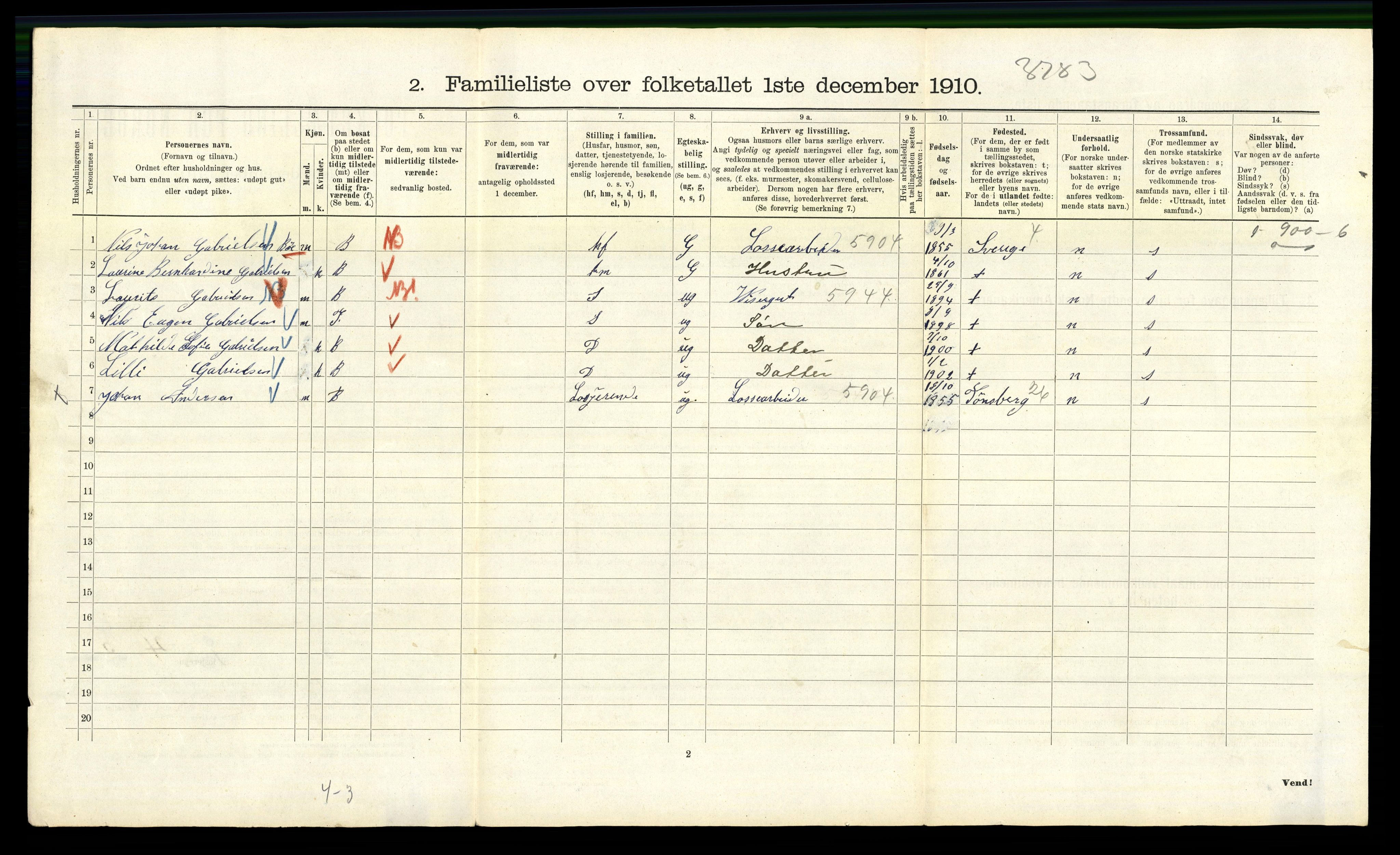 RA, 1910 census for Kristiania, 1910, p. 99594