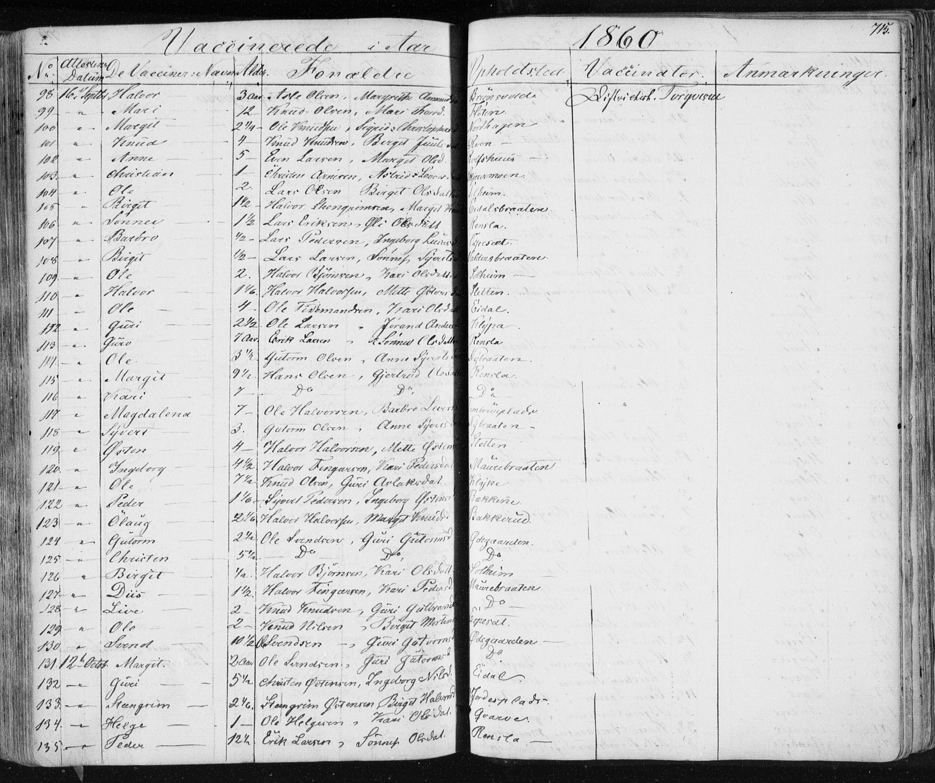 Nes kirkebøker, SAKO/A-236/F/Fa/L0009: Parish register (official) no. 9, 1834-1863, p. 715