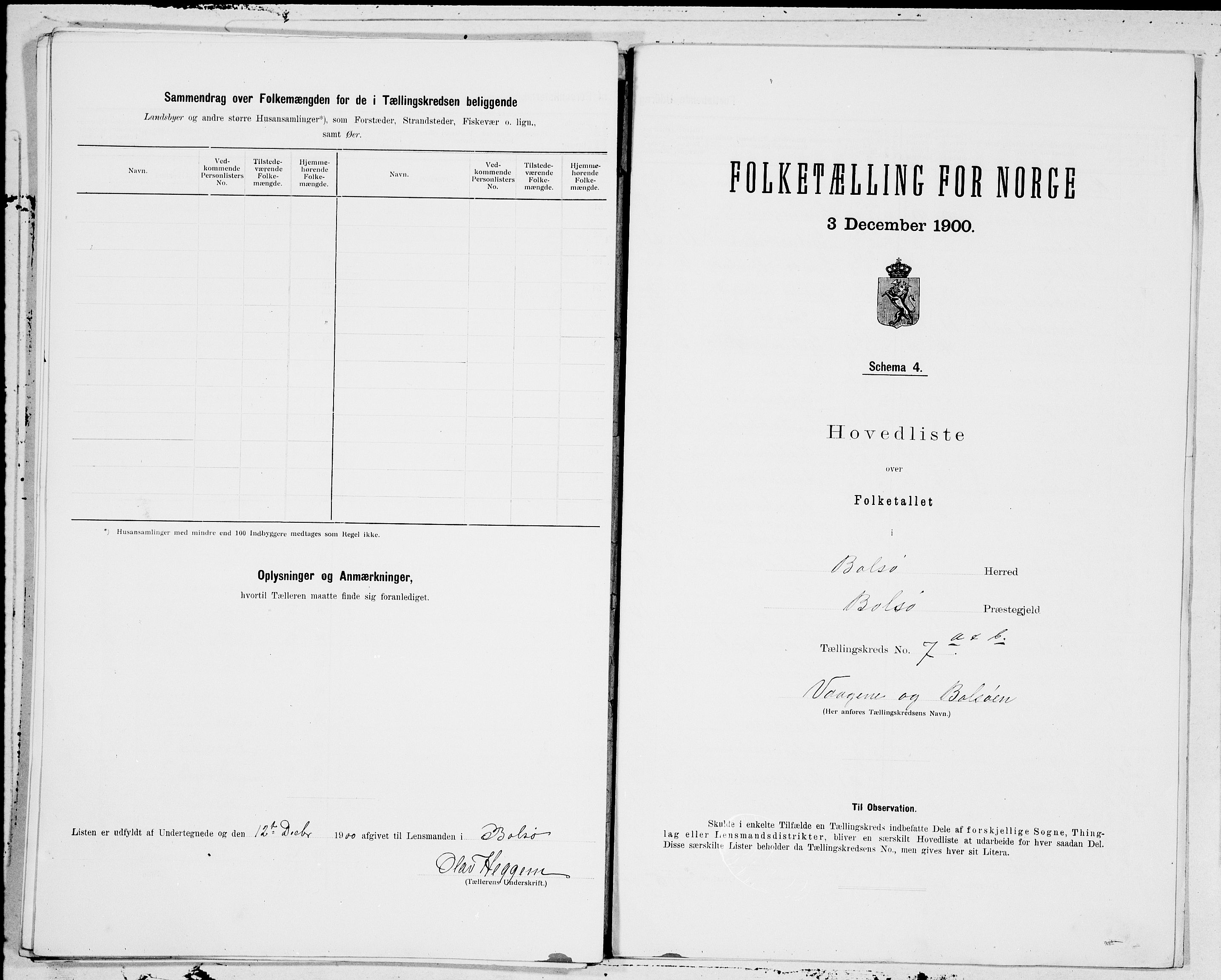 SAT, 1900 census for Bolsøy, 1900, p. 24