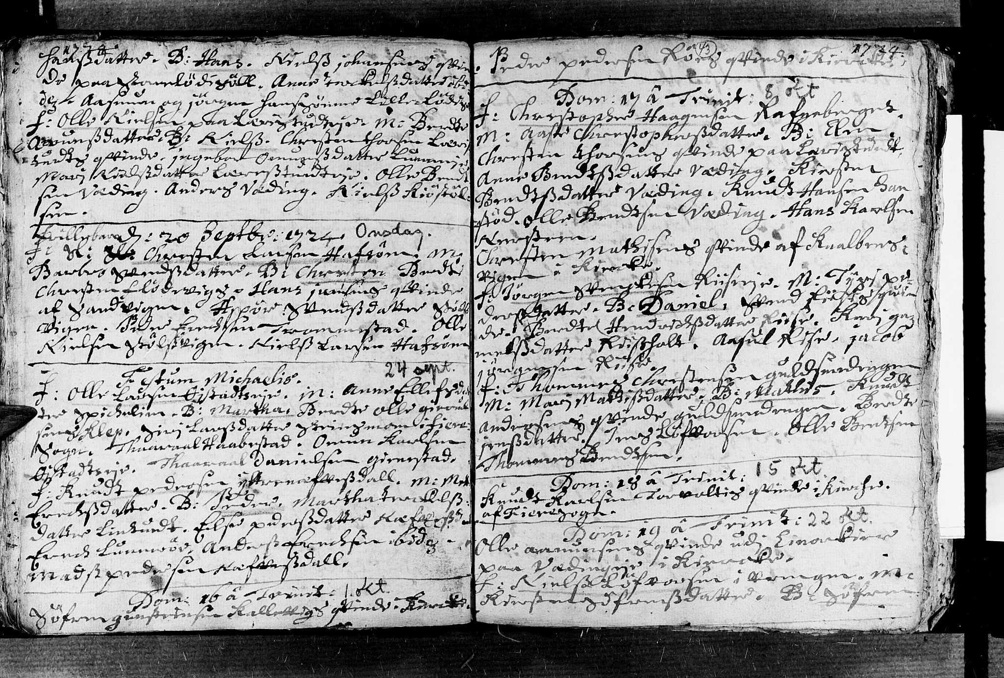 Øyestad sokneprestkontor, AV/SAK-1111-0049/F/Fa/L0003: Parish register (official) no. A 3, 1722-1730, p. 43
