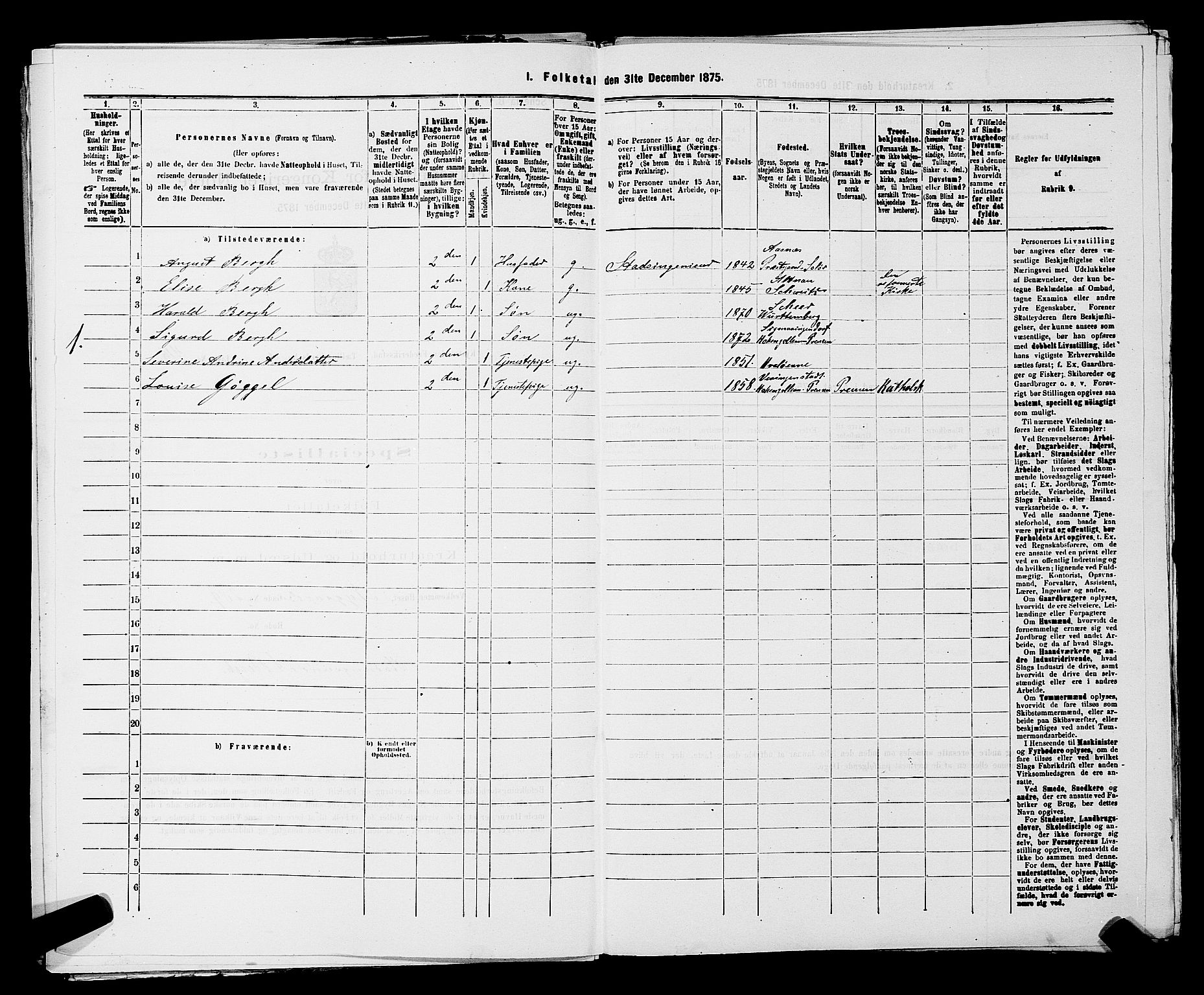 RA, 1875 census for 0103B Fredrikstad/Fredrikstad, 1875, p. 975