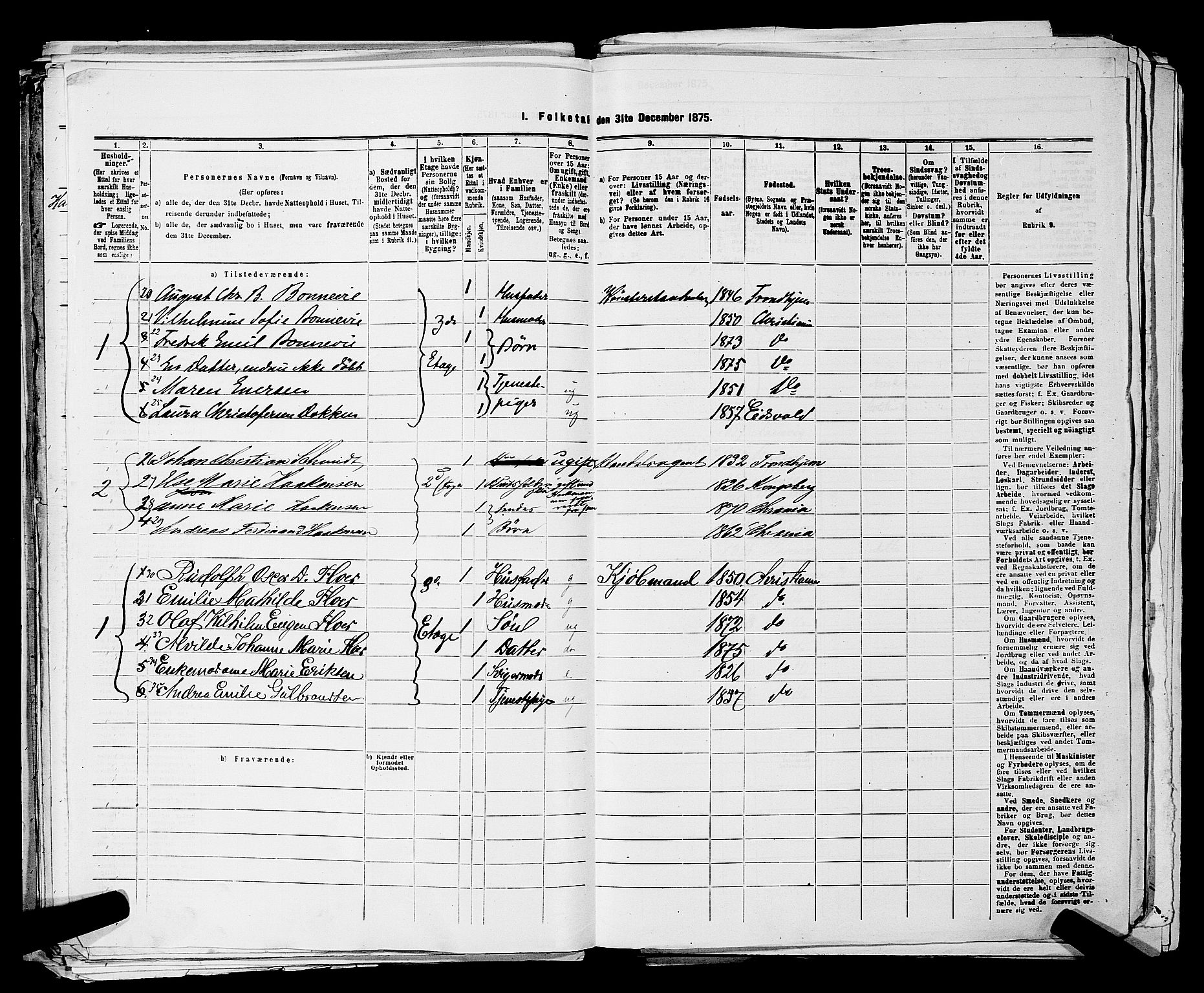 RA, 1875 census for 0301 Kristiania, 1875, p. 328