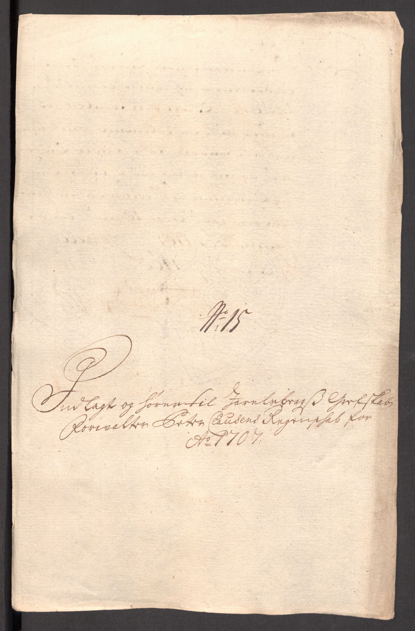 Rentekammeret inntil 1814, Reviderte regnskaper, Fogderegnskap, RA/EA-4092/R32/L1872: Fogderegnskap Jarlsberg grevskap, 1706-1707, p. 488