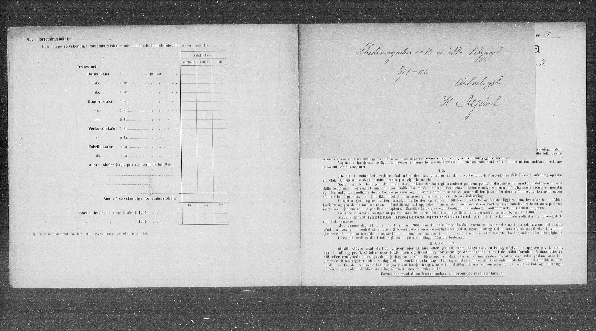 OBA, Municipal Census 1905 for Kristiania, 1905, p. 49498