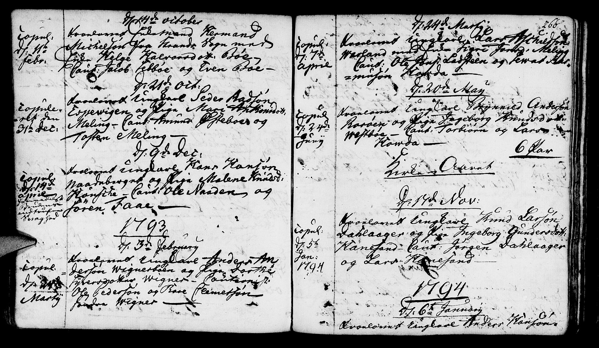Finnøy sokneprestkontor, SAST/A-101825/H/Ha/Haa/L0005: Parish register (official) no. A 5, 1773-1816, p. 266