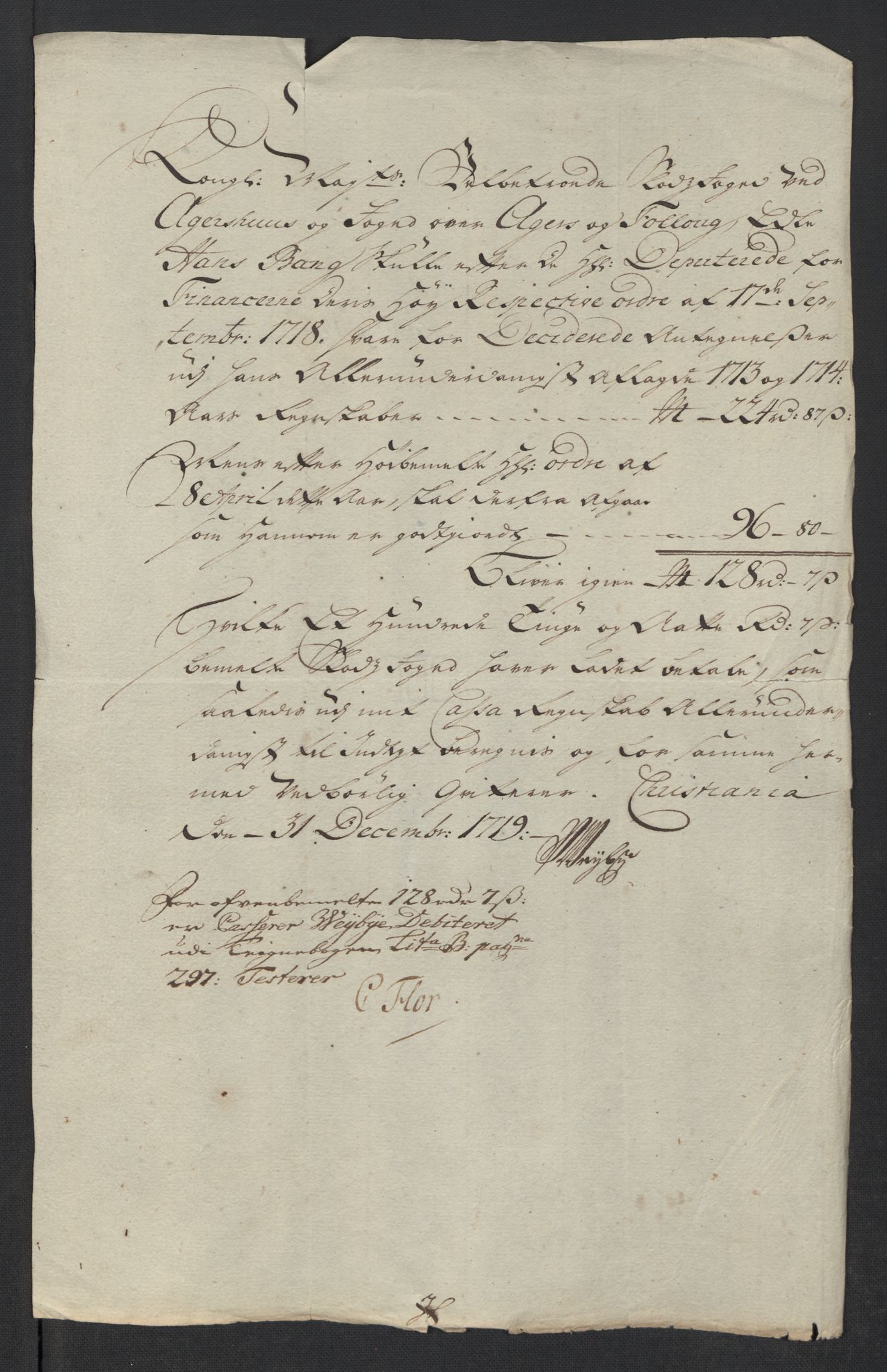 Rentekammeret inntil 1814, Reviderte regnskaper, Fogderegnskap, AV/RA-EA-4092/R10/L0452: Fogderegnskap Aker og Follo, 1714, p. 475