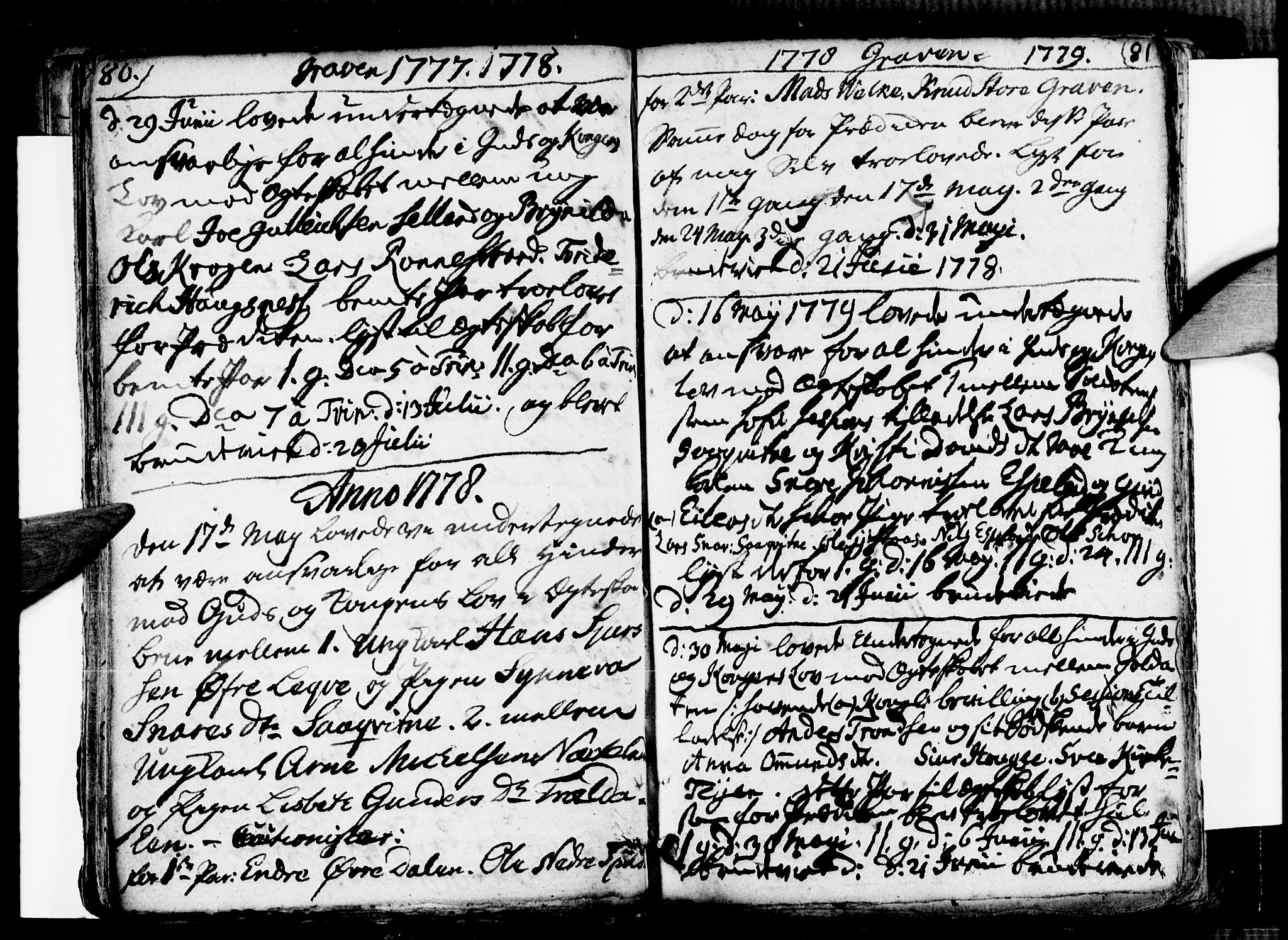 Ulvik sokneprestembete, SAB/A-78801/H/Haa: Parish register (official) no. A 9, 1743-1792, p. 80-81