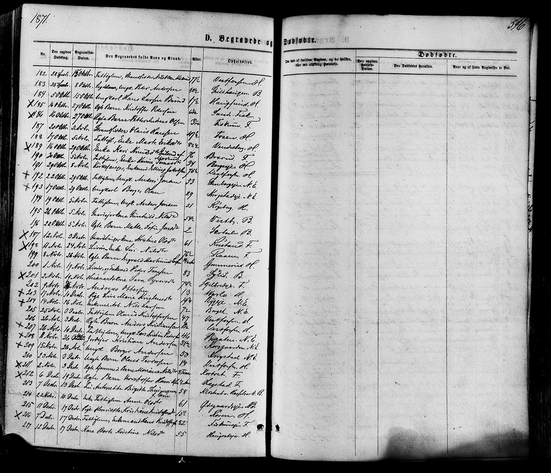 Eiker kirkebøker, AV/SAKO-A-4/F/Fa/L0017: Parish register (official) no. I 17, 1869-1877, p. 546