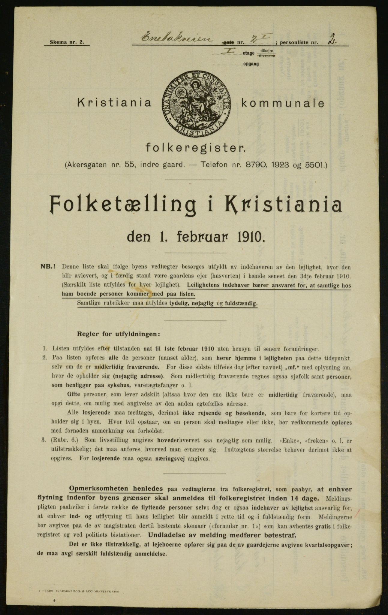 OBA, Municipal Census 1910 for Kristiania, 1910, p. 19212