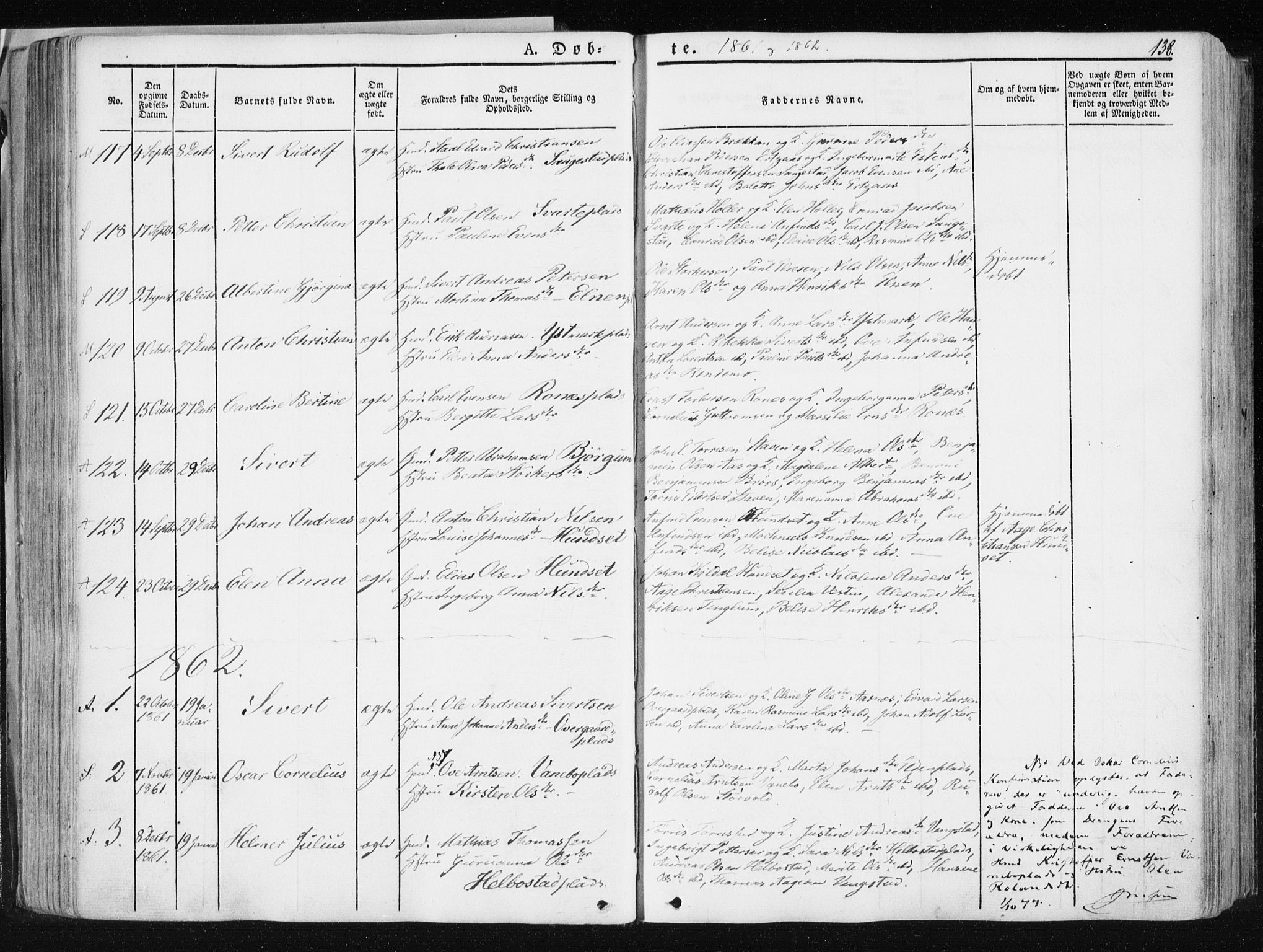 Ministerialprotokoller, klokkerbøker og fødselsregistre - Nord-Trøndelag, AV/SAT-A-1458/741/L0393: Parish register (official) no. 741A07, 1849-1863, p. 138