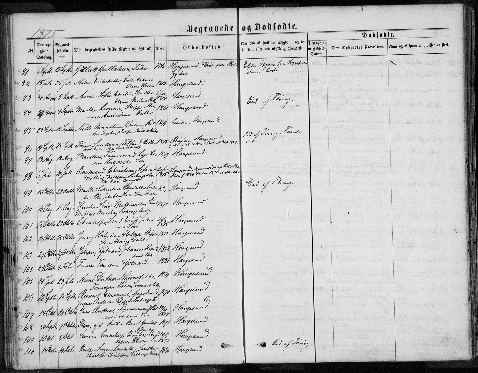 Torvastad sokneprestkontor, AV/SAST-A -101857/H/Ha/Haa/L0013: Parish register (official) no. A 12.2, 1867-1877